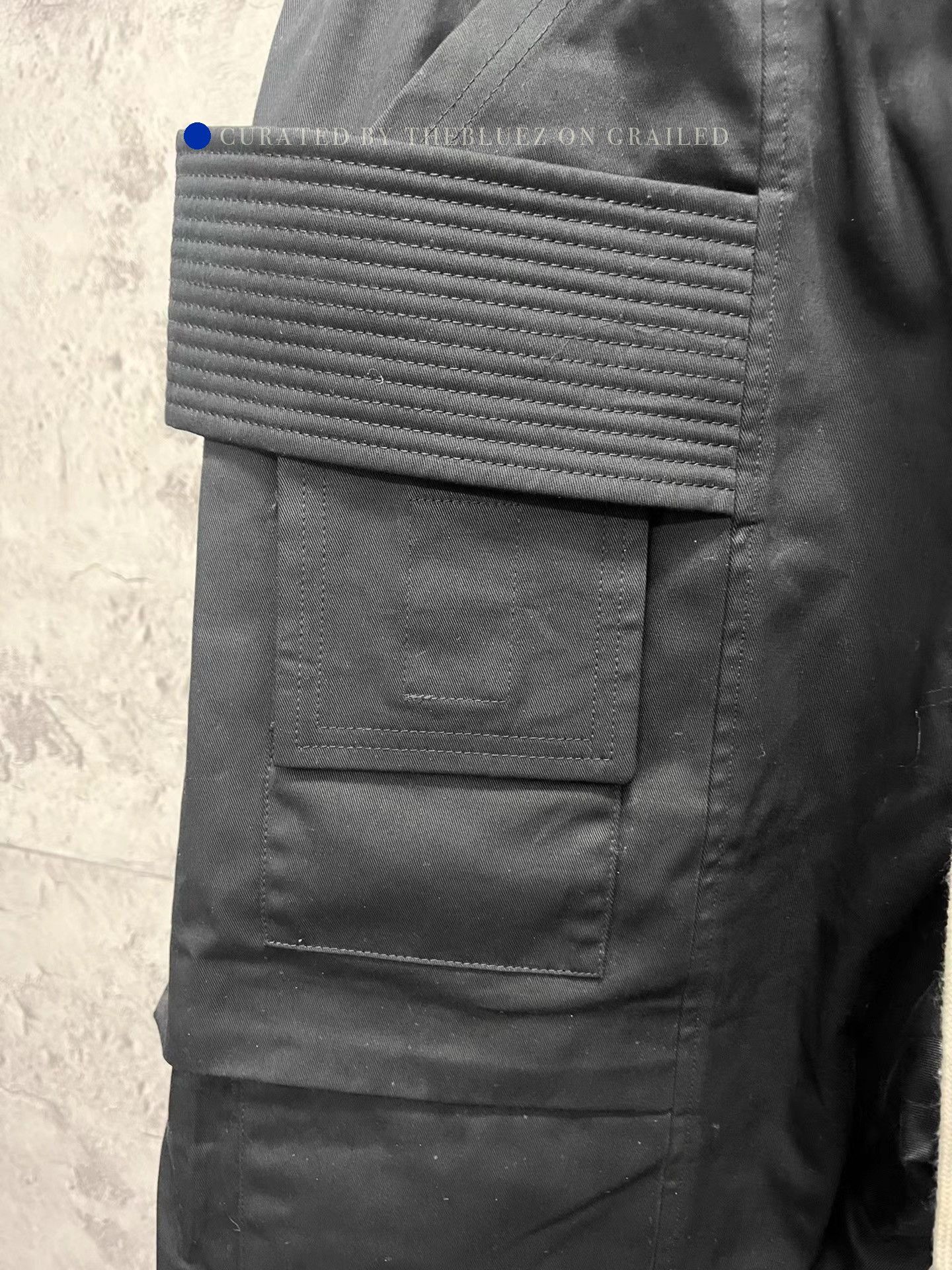 Rick Owens Double Loop Cargo Pants in Black Size US 32 / EU 48 - 2 Thumbnail