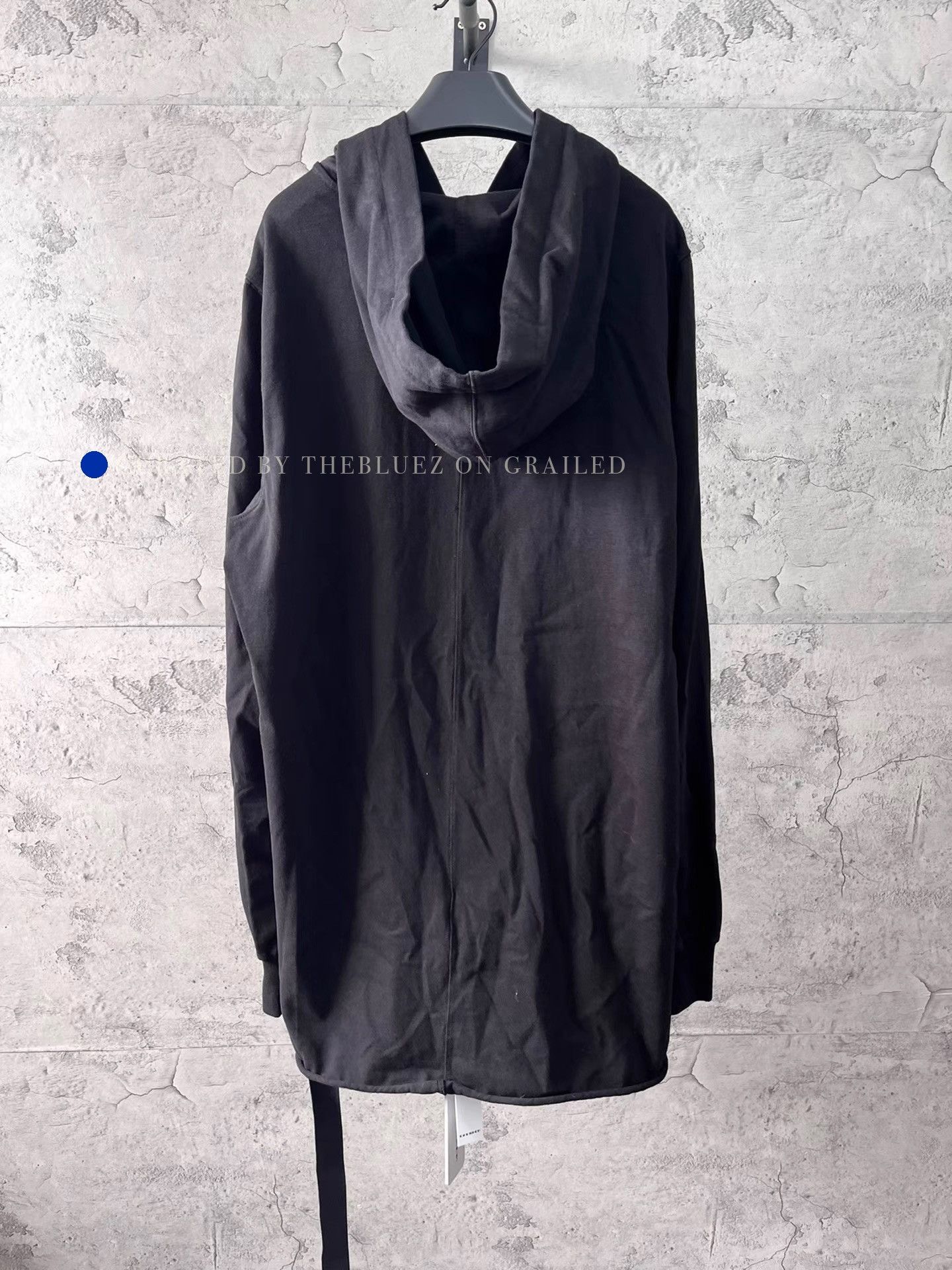 Rick Owens Cozy Black Hoodie with Unique Design Size US M / EU 48-50 / 2 - 2 Thumbnail