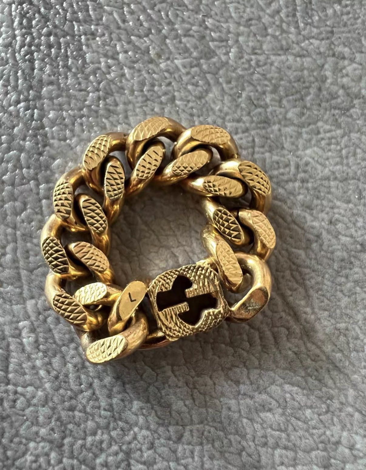 Gucci Elegant Gold Double G Horsebit Ring Size ONE SIZE - 2 Thumbnail