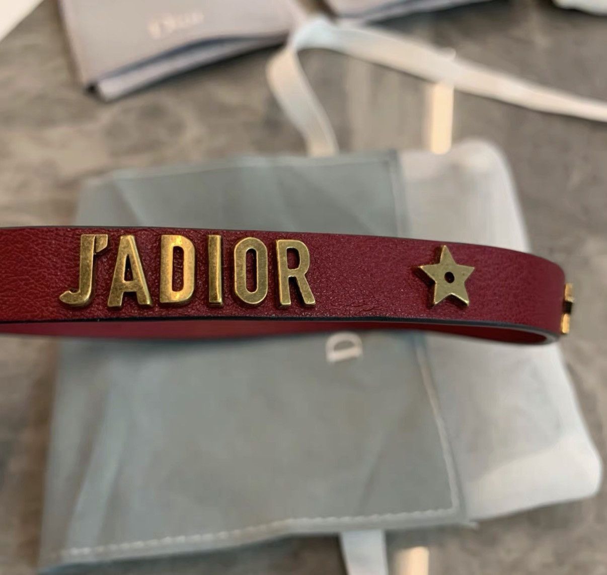 Dior Brown Leather Choker and Bracelet Set Size ONE SIZE - 3 Thumbnail