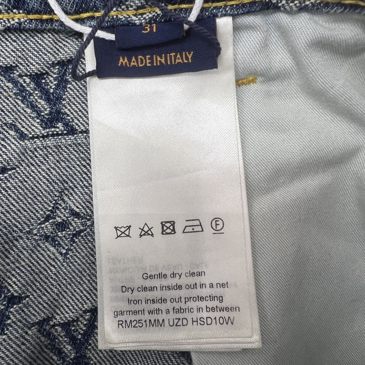 Louis Vuitton Monogram All-over Print Blue Jeans Size US 32 / EU 48 - 8 Thumbnail