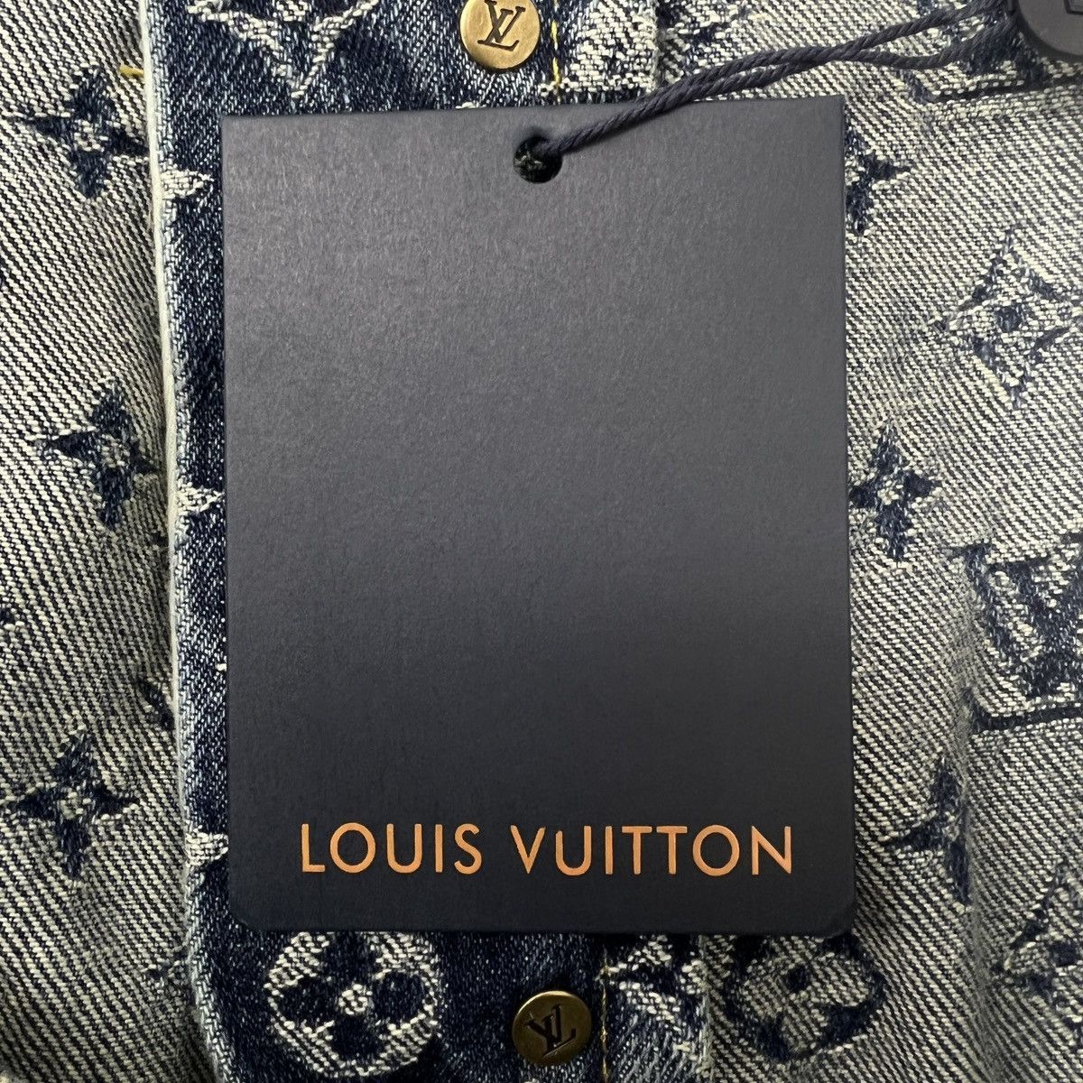 Louis Vuitton Monogram All-over Print Blue Jeans Size US 32 / EU 48 - 7 Thumbnail