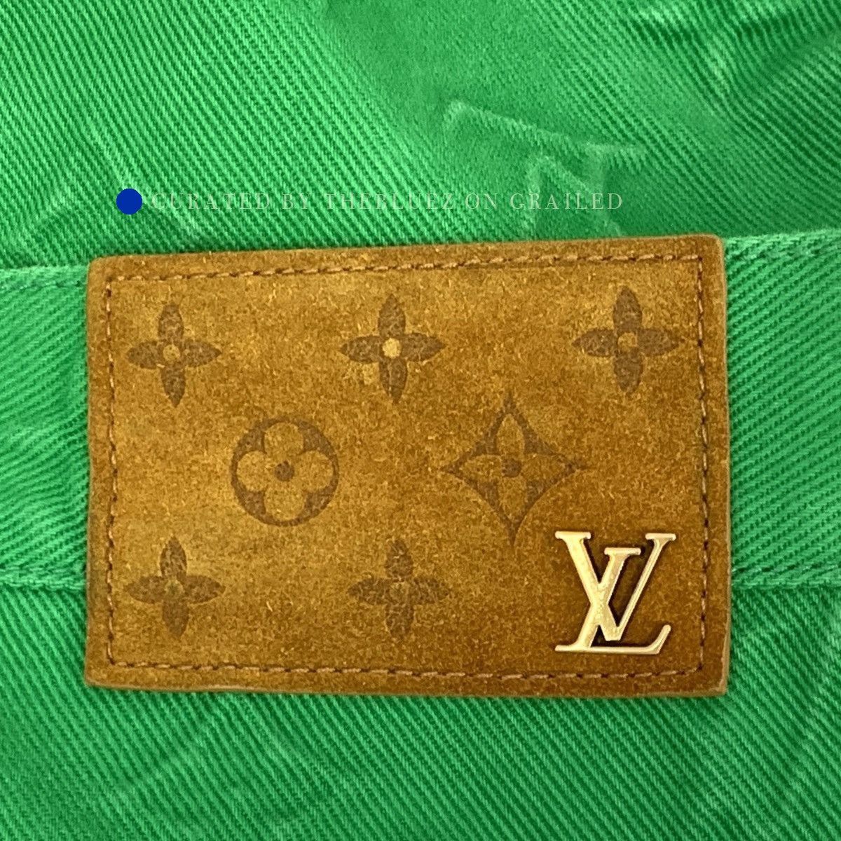 Louis Vuitton Monogram Print Casual Pants in Green Size US 30 / EU 46 - 6 Thumbnail