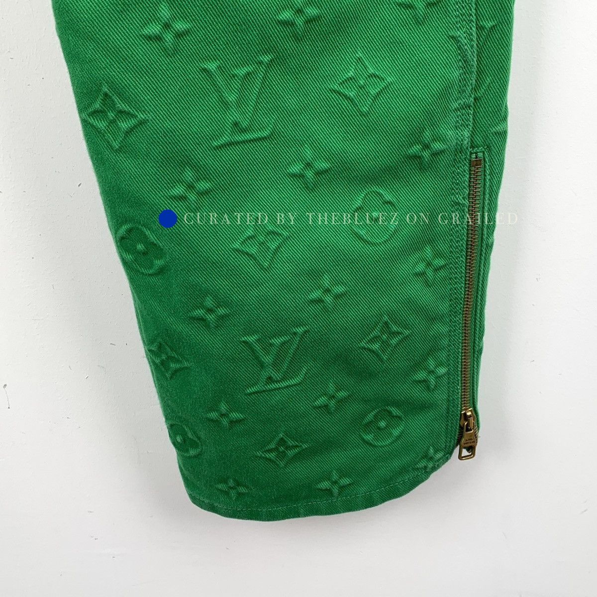 Louis Vuitton Monogram Print Casual Pants in Green Size US 30 / EU 46 - 4 Thumbnail