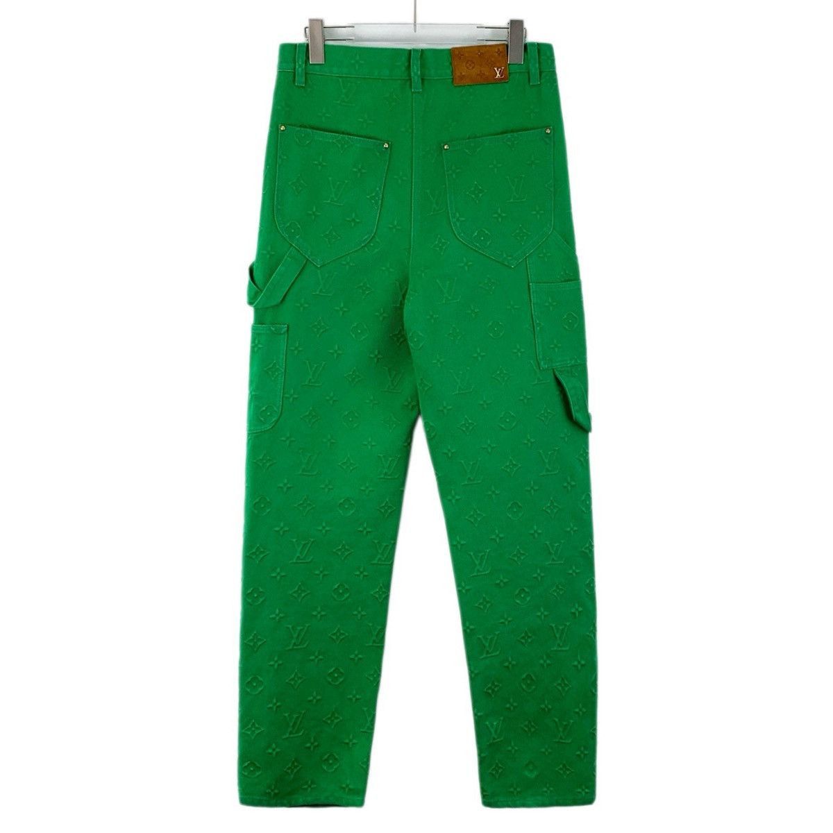 Louis Vuitton Monogram Print Casual Pants in Green Size US 30 / EU 46 - 2 Thumbnail