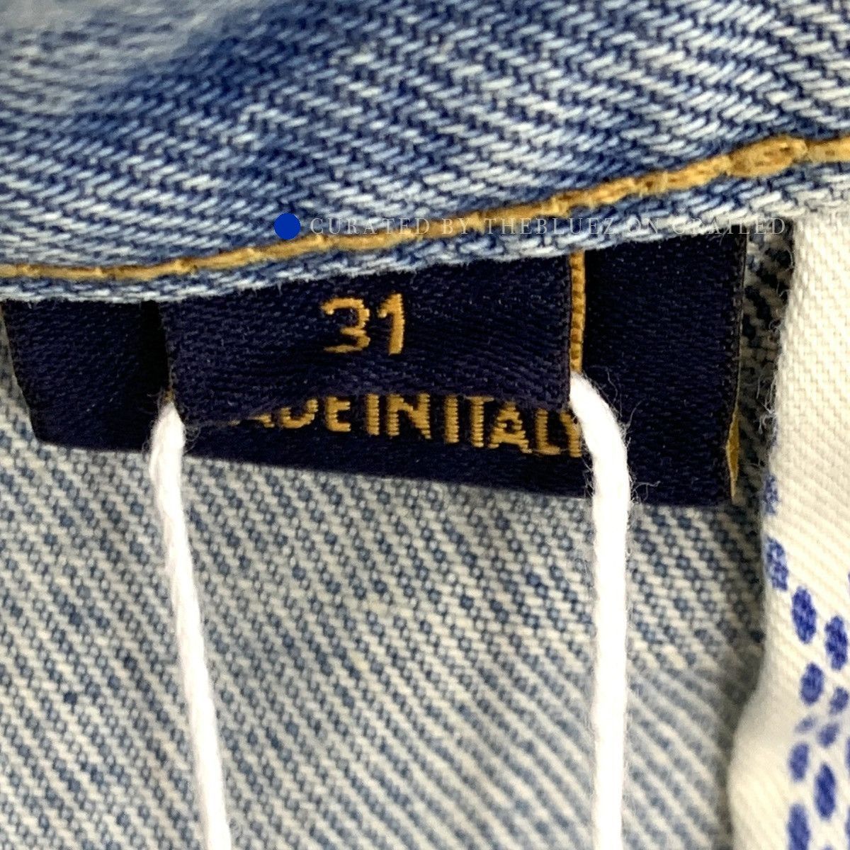 Louis Vuitton Blue Denim Shorts with Leather Patch Size US 32 / EU 48 - 7 Thumbnail