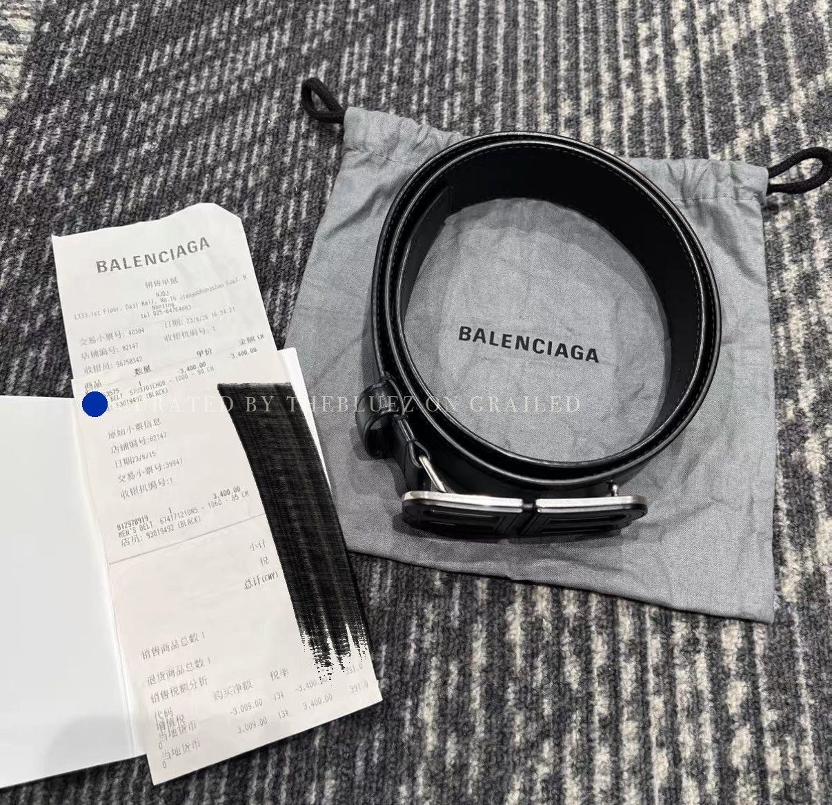 Balenciaga BB Logo Pin Buckle Leather Belt Size ONE SIZE - 2 Thumbnail