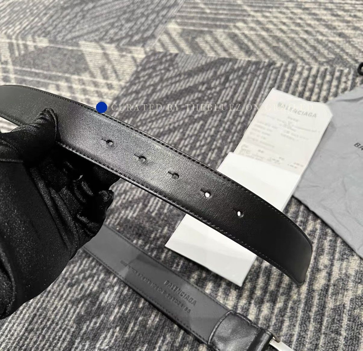 Balenciaga BB Logo Pin Buckle Leather Belt Size ONE SIZE - 8 Thumbnail