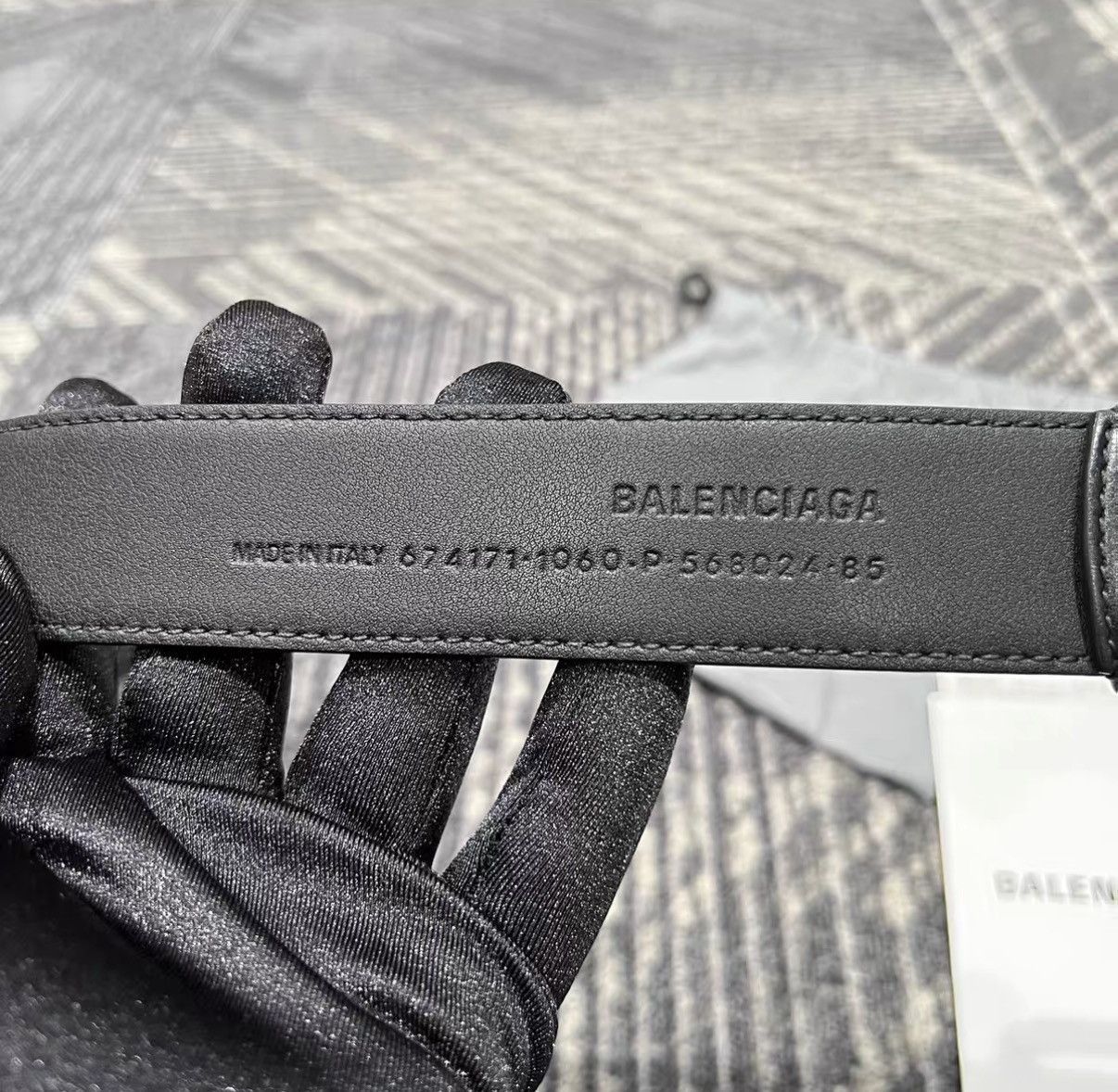 Balenciaga BB Logo Pin Buckle Leather Belt Size ONE SIZE - 6 Thumbnail