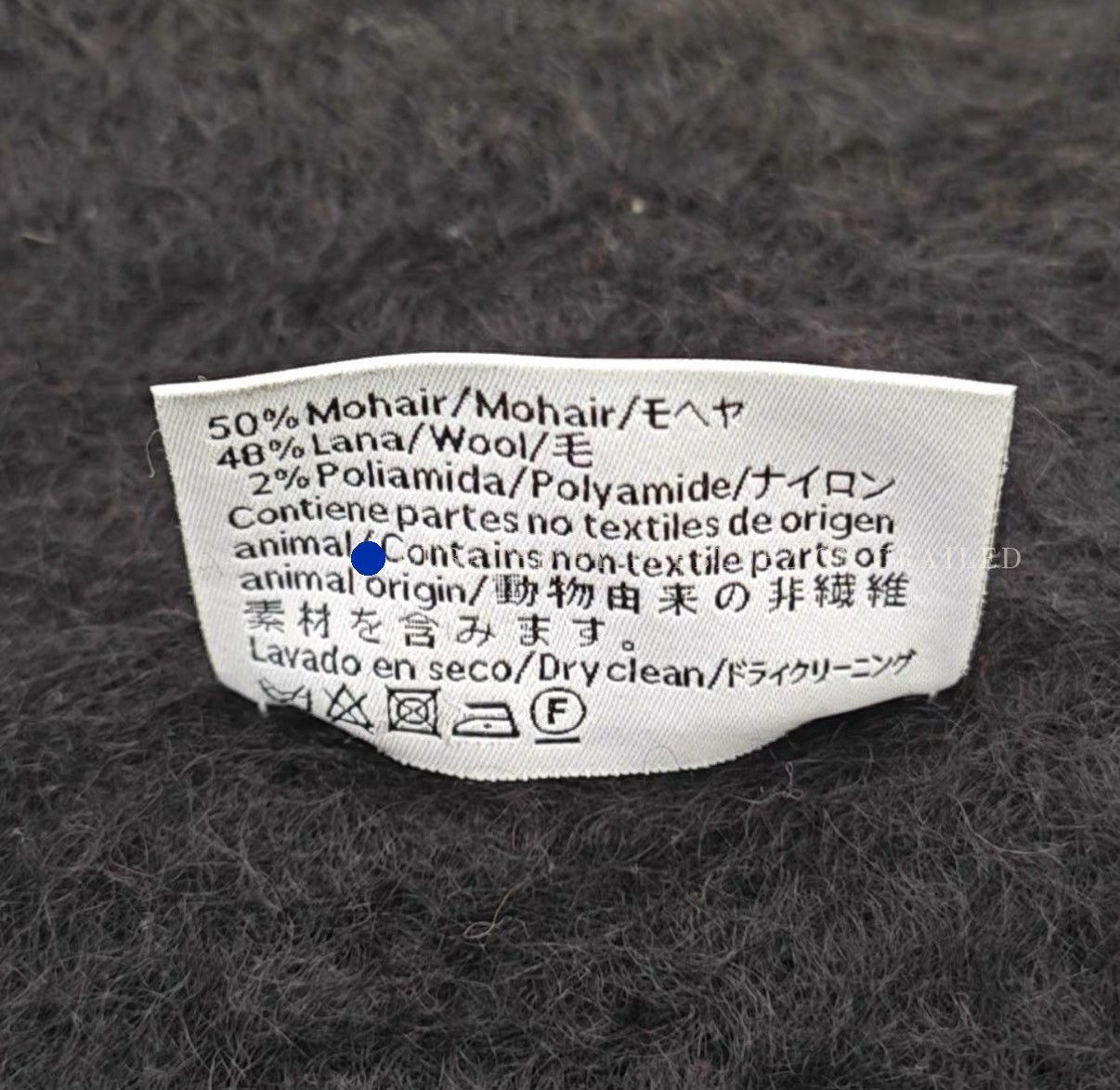Loewe Soft Black Mohair & Wool Scarf Size ONE SIZE - 4 Thumbnail