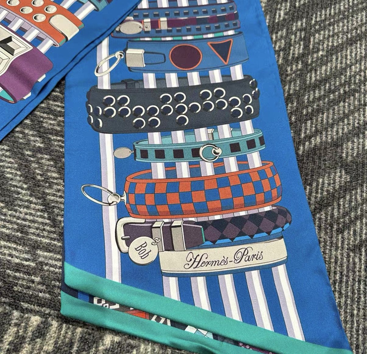 Hermes Vibrant Multi Maxi Twilly Scarf Size ONE SIZE - 3 Thumbnail