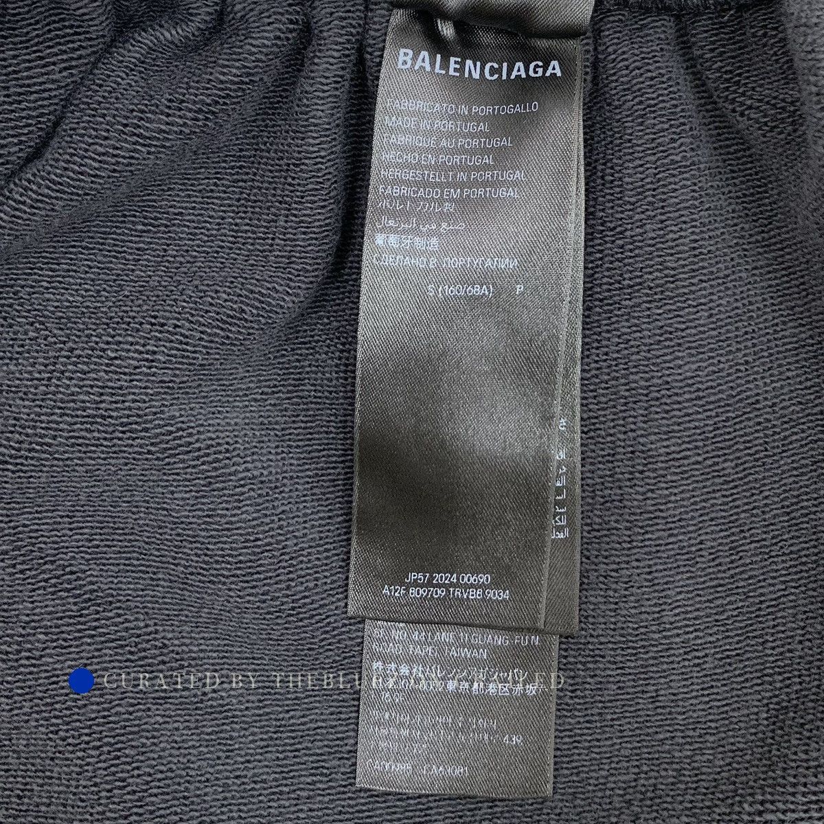Balenciaga Black Logo Print Casual Pants Size US 32 / EU 48 - 9 Thumbnail