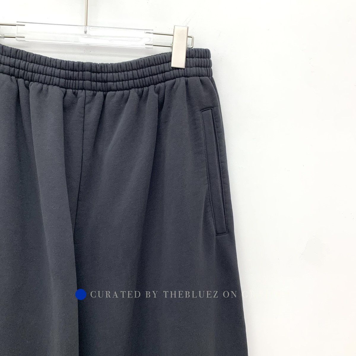 Balenciaga Black Logo Print Casual Pants Size US 32 / EU 48 - 3 Thumbnail