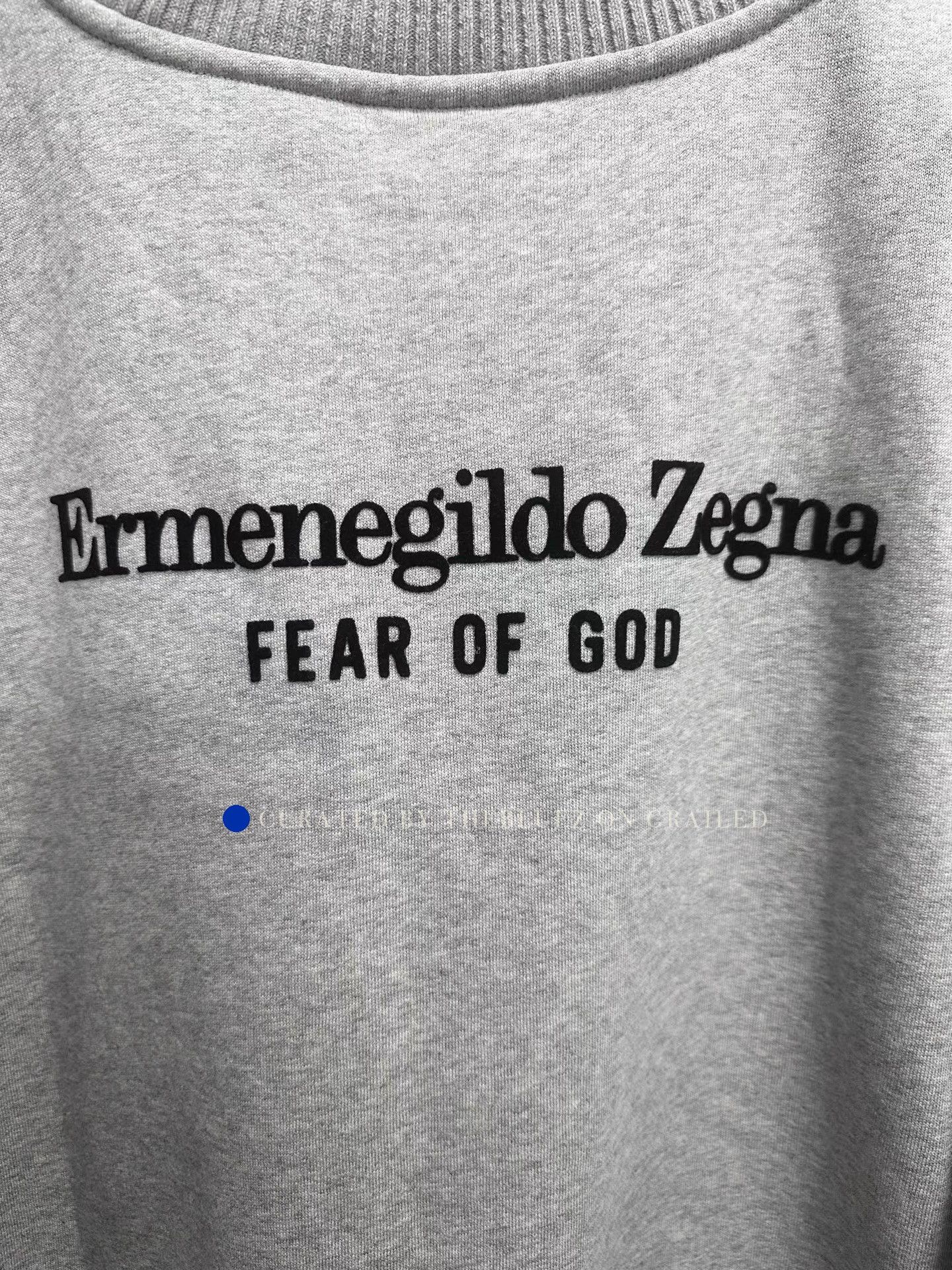 Ermenegildo Zegna Gray Crewneck Sweatshirt Collaboration Size US XL / EU 56 / 4 - 4 Thumbnail