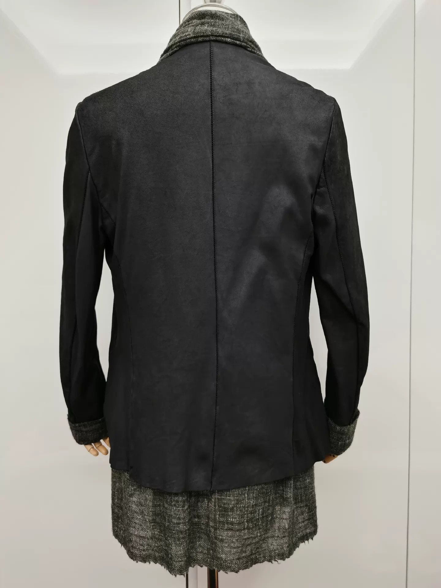 Isaac Sellam Experience Stretch Leather Long Coat in Black Size US S / EU 44-46 / 1 - 4 Thumbnail
