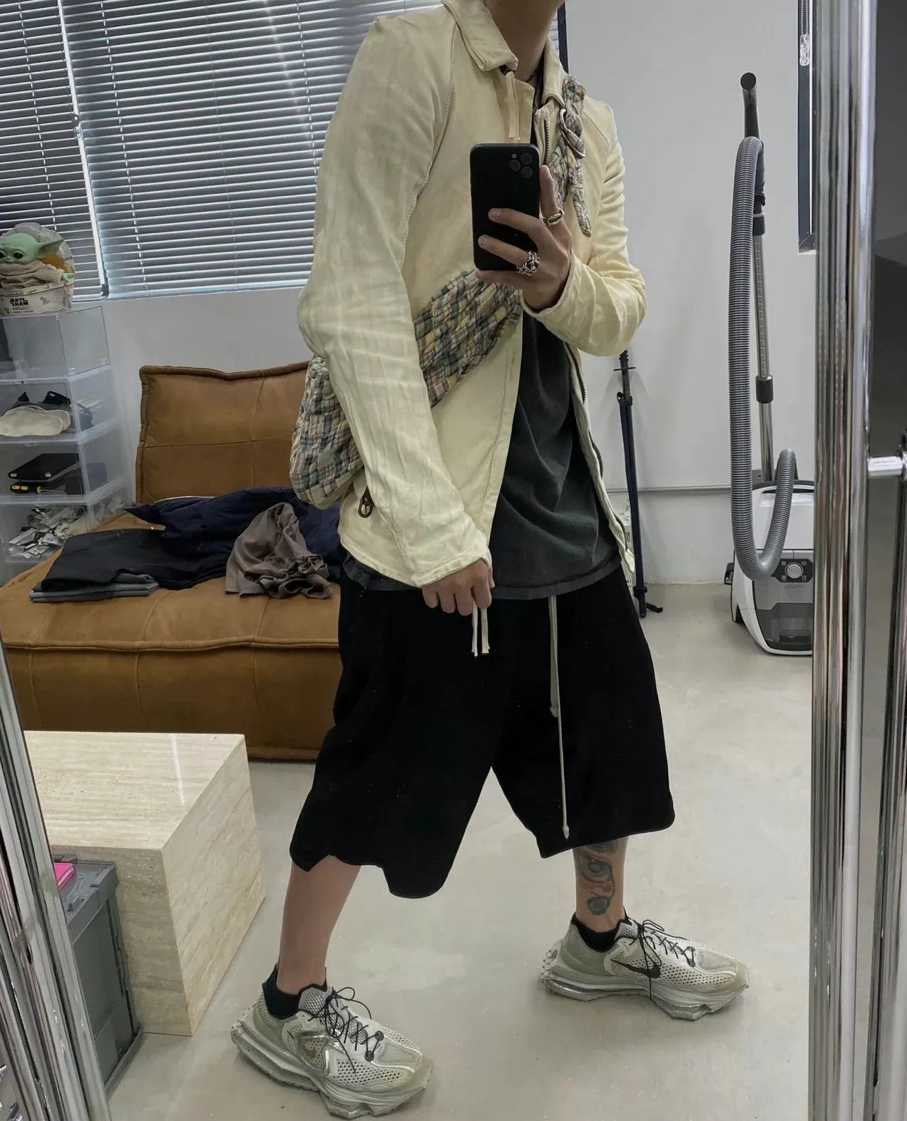 Boris Bidjan Saberi Distressed Multi Leather Jacket in M Size US M / EU 48-50 / 2 - 2 Thumbnail
