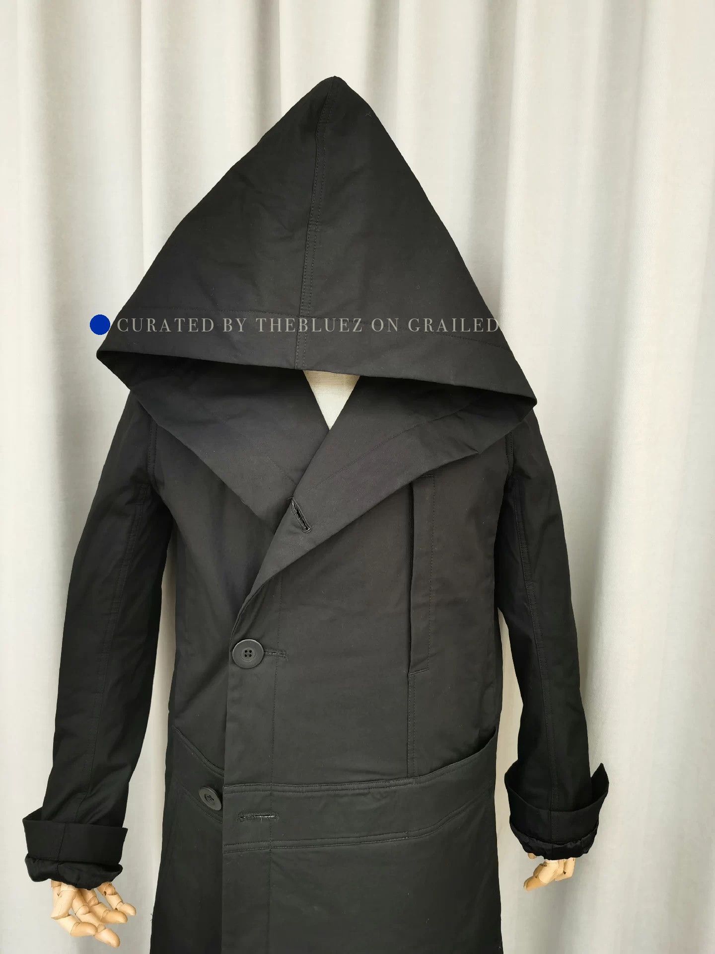 Rick Owens Hooded Long Padded Coat in Black Size US M / EU 48-50 / 2 - 2 Thumbnail