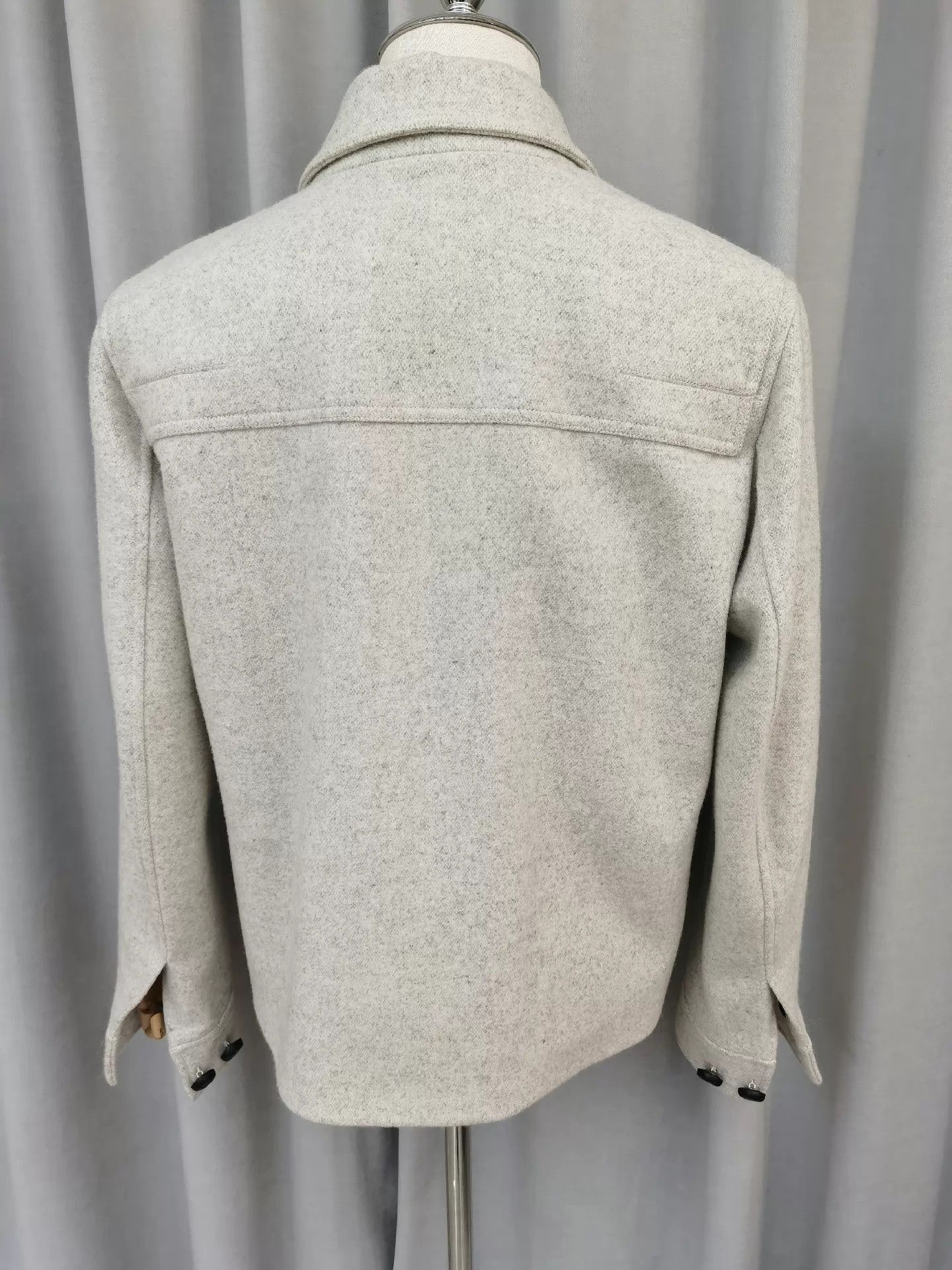 Dior Elegant Wool Short Coat with Sheepskin Collar Size US M / EU 48-50 / 2 - 2 Thumbnail