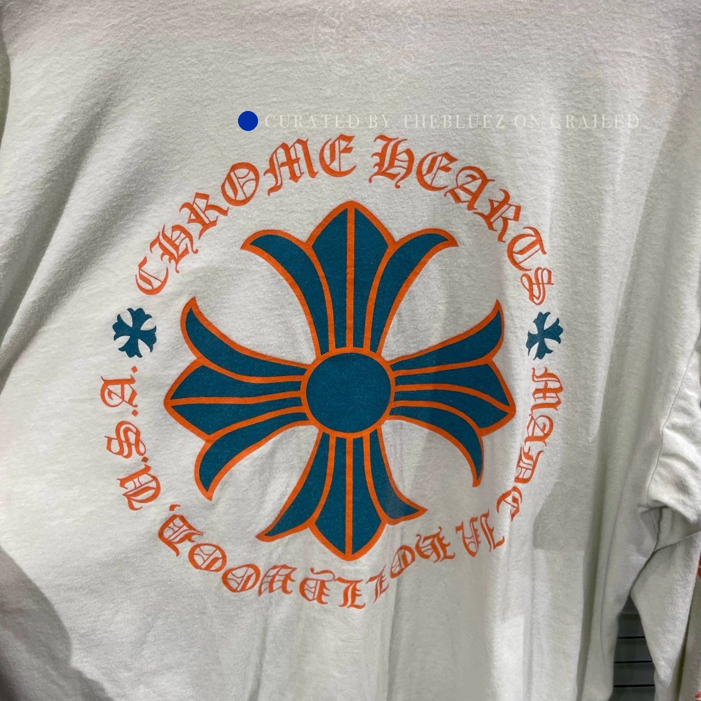 Chrome Hearts Matcha Green Long Sleeve with Cross Design Size US L / EU 52-54 / 3 - 6 Thumbnail