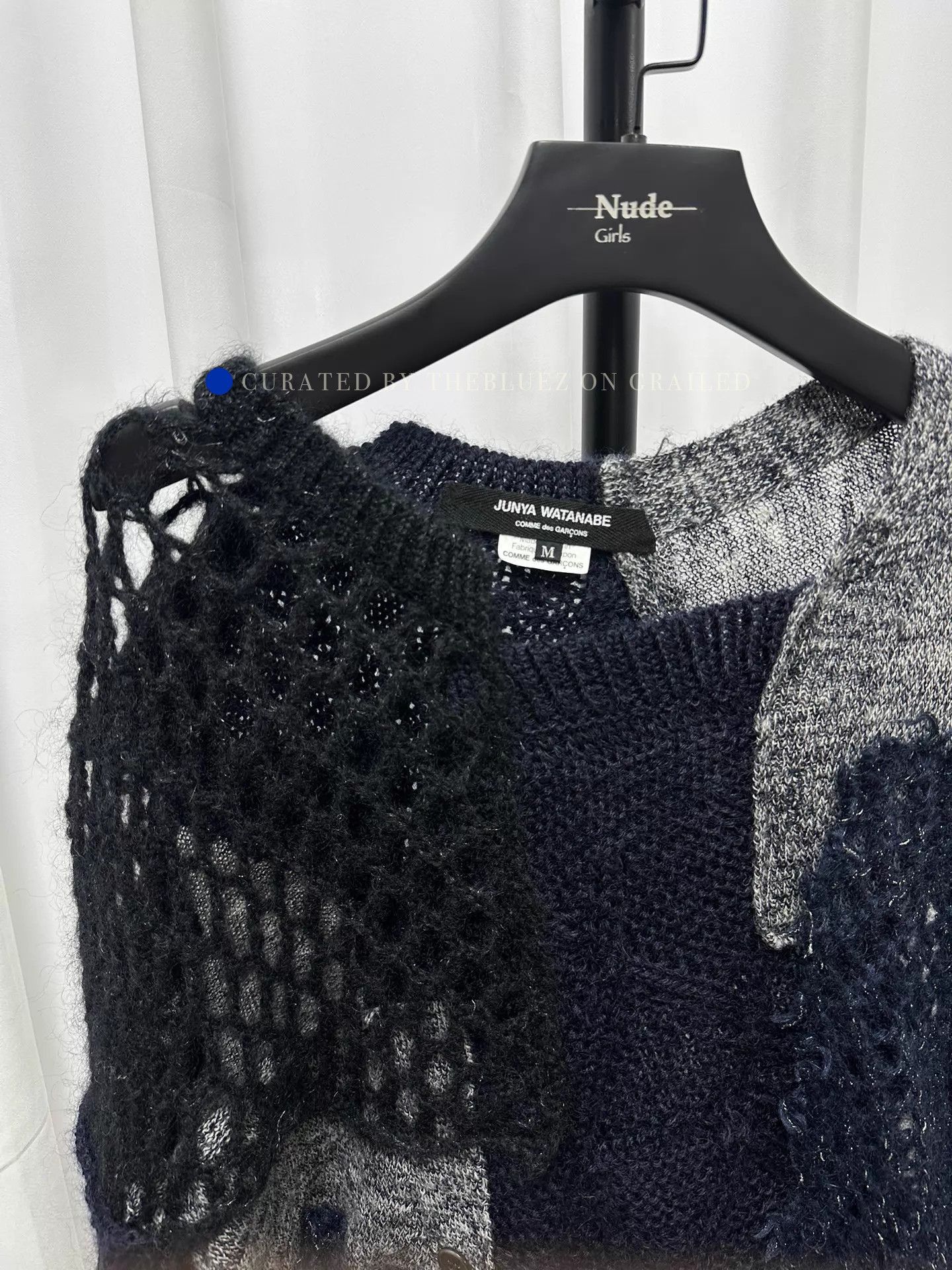 Junya Watanabe Deconstructed Black Knit Sweater Size US M / EU 48-50 / 2 - 2 Thumbnail
