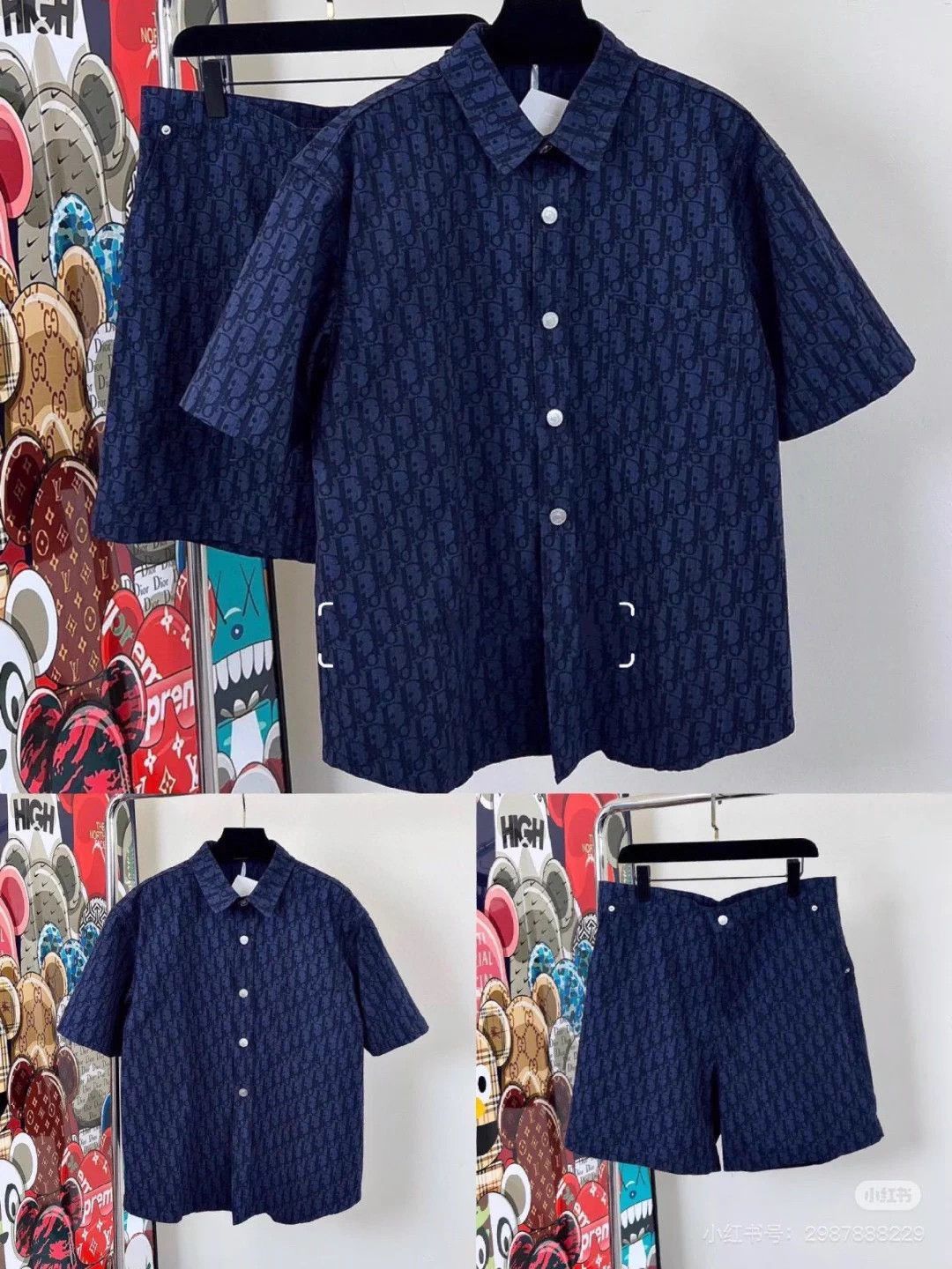 Dior Navy Summer Boyfriend Set Size US S / EU 44-46 / 1 - 9 Thumbnail