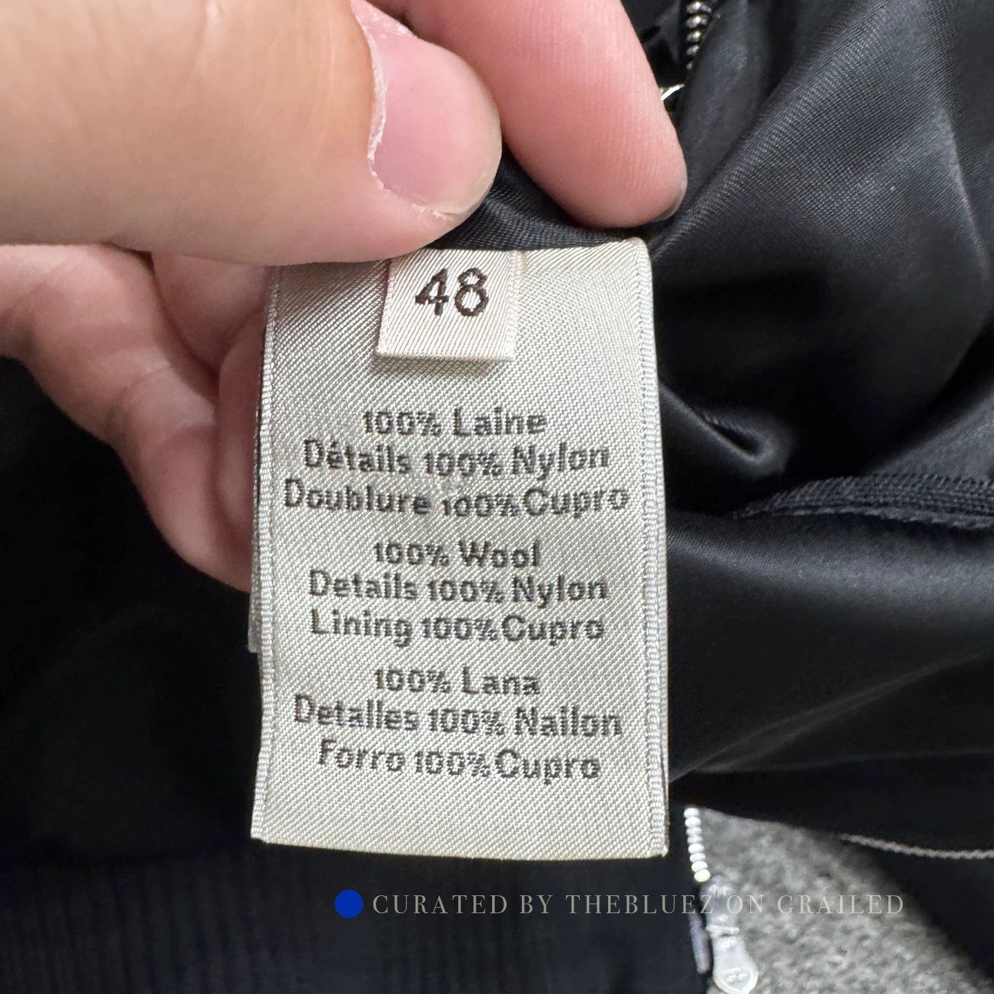 Hermes Classic Black Wool Bomber Jacket Size US M / EU 48-50 / 2 - 3 Thumbnail