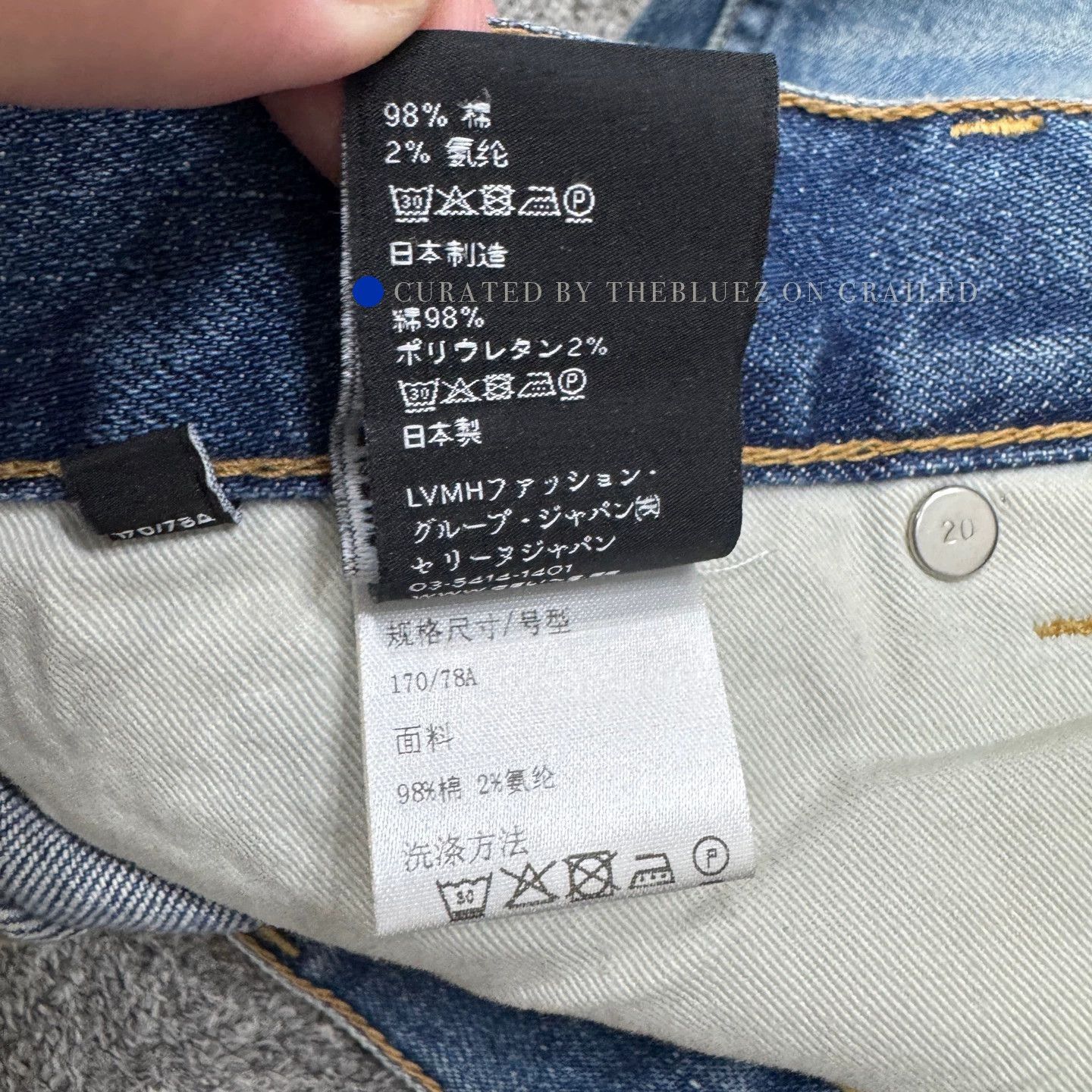 Celine Distressed Blue Jeans in Near Mint Condition Size US 32 / EU 48 - 4 Thumbnail