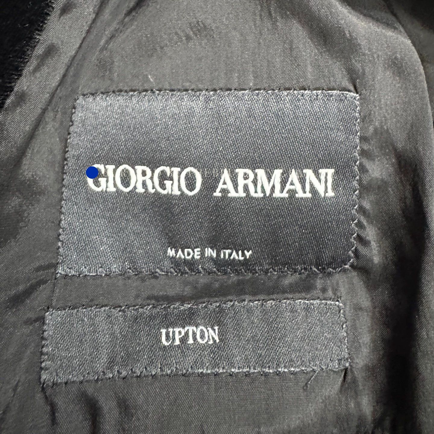 Giorgio Armani Collarless Black Velvet Suit Jacket Size US M / EU 48-50 / 2 - 2 Thumbnail