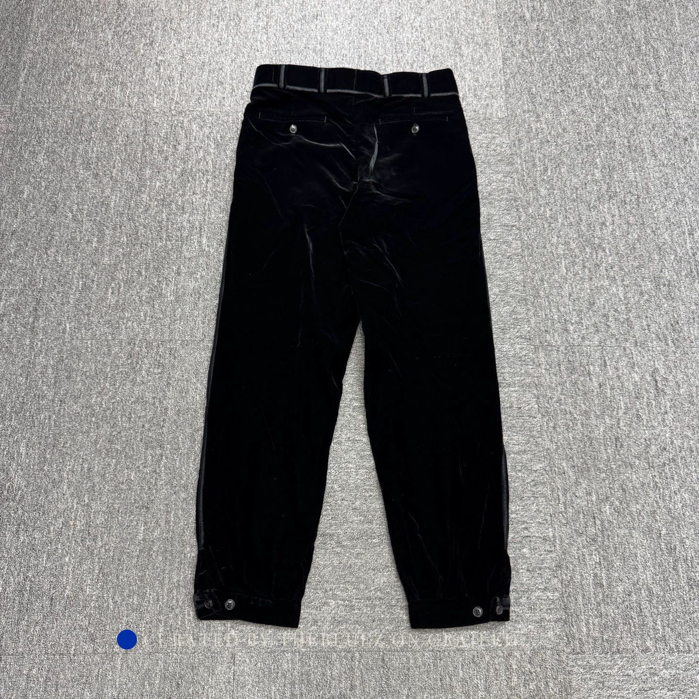 Giorgio Armani Elegant Black Velvet Trousers Size US 32 / EU 48 - 5 Thumbnail