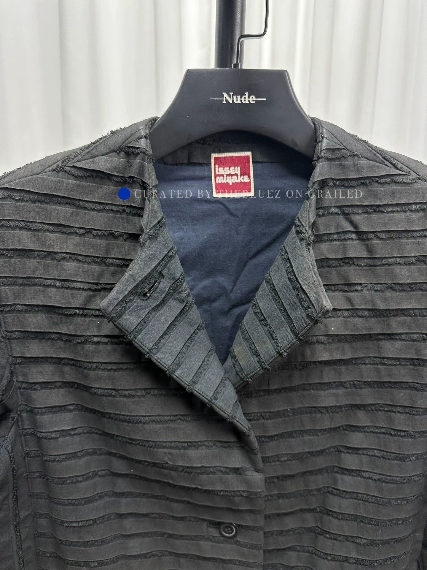 Issey Miyake Vintage Pleated Jacket in Black Size US S / EU 44-46 / 1 - 7 Thumbnail