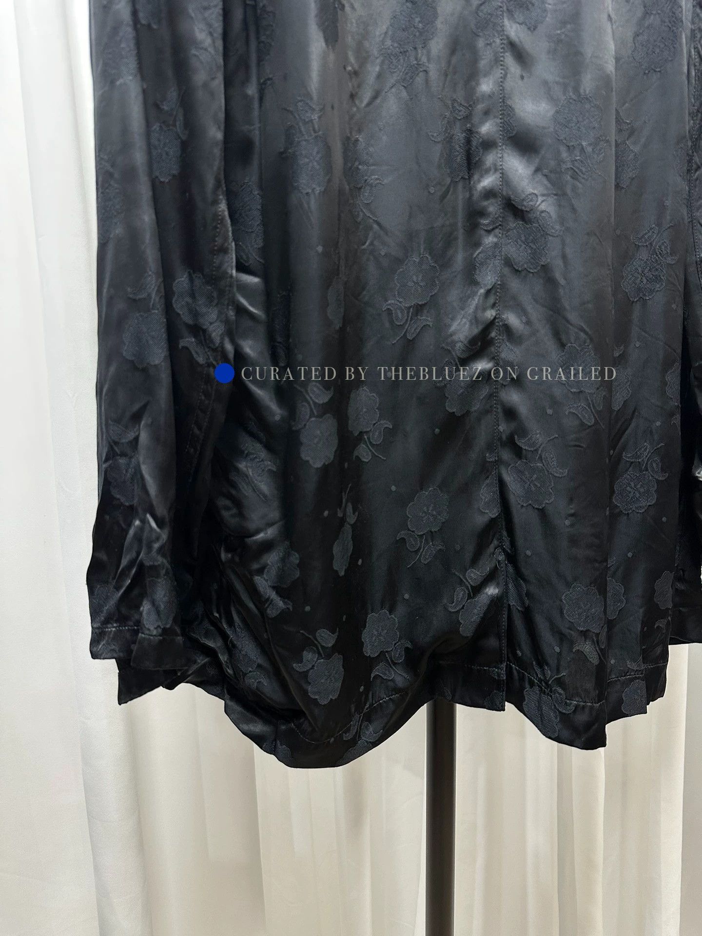 Dries Van Noten Elegant Black Faux Silk Jacket Size US M / EU 48-50 / 2 - 6 Thumbnail