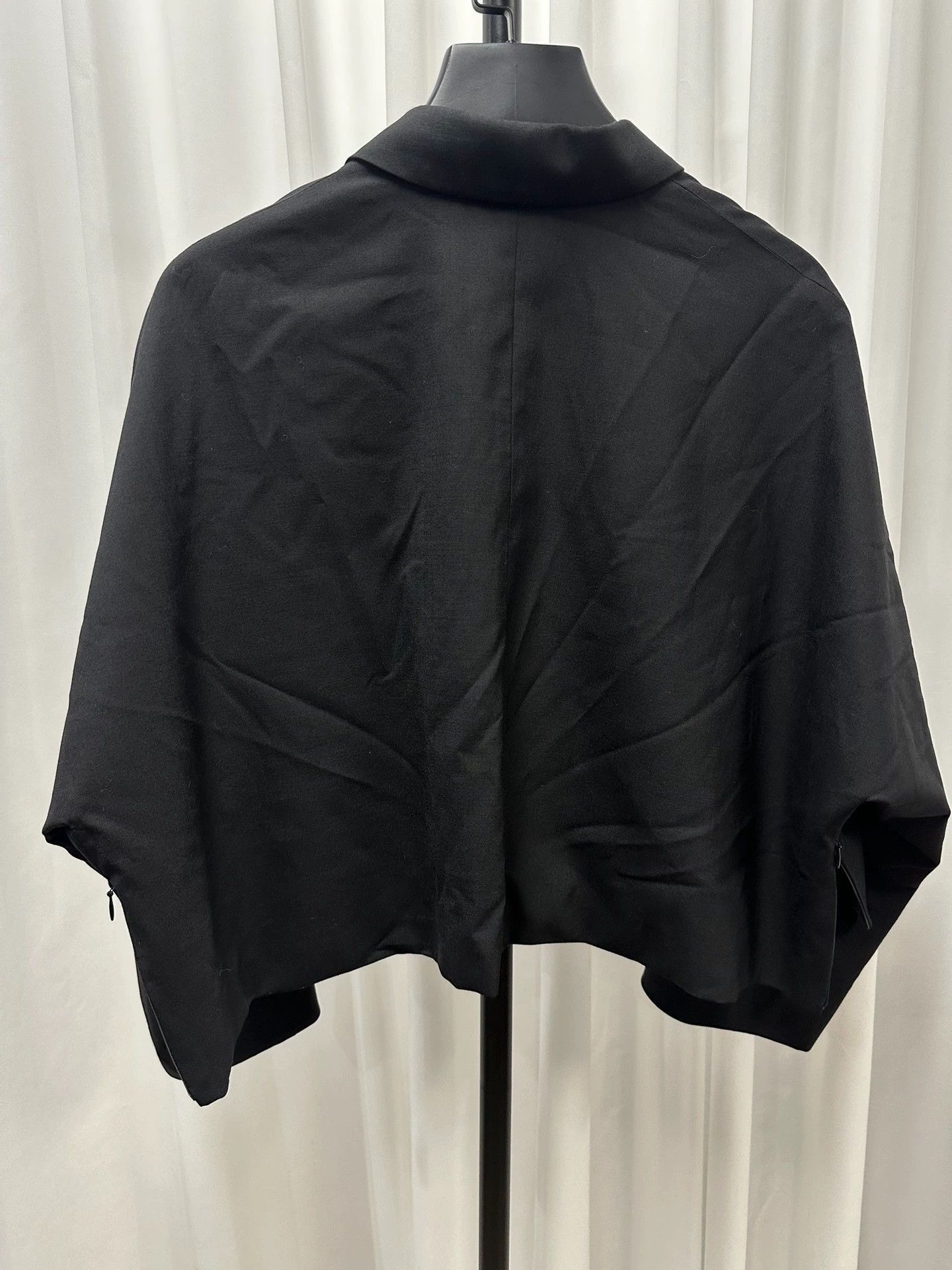 Yohji Yamamoto Wool Blend Oversized Jacket in Black Size US M / EU 48-50 / 2 - 5 Thumbnail