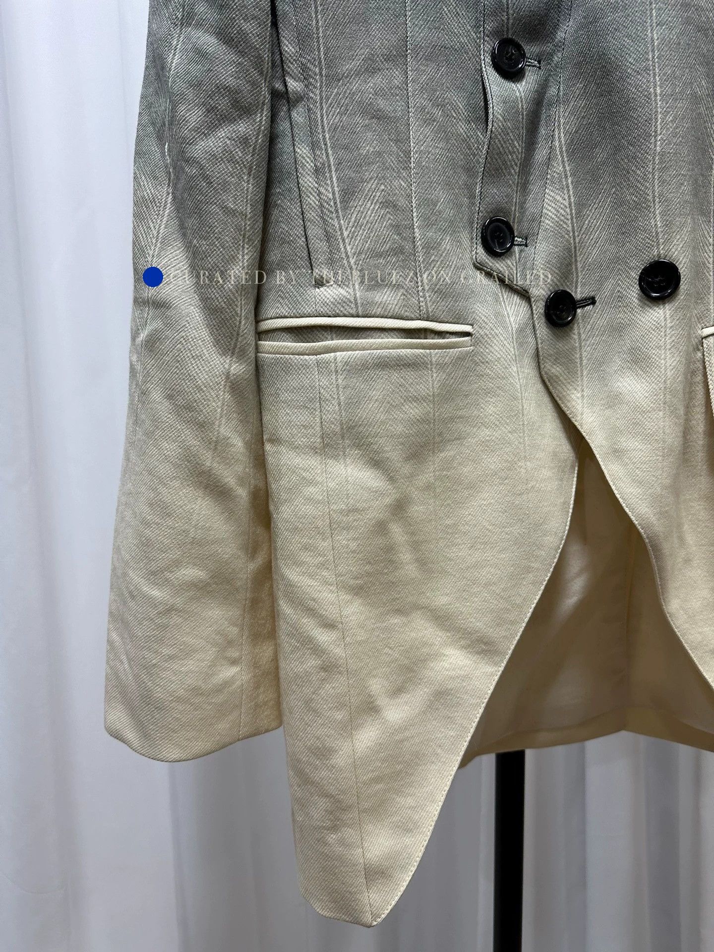 Ann Demeulemeester Unique Virgin Wool Blazer in Multi Size US XS / EU 42 / 0 - 4 Thumbnail