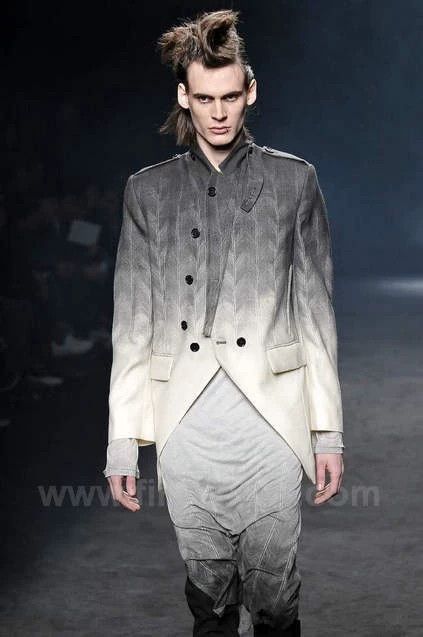 Ann Demeulemeester Unique Virgin Wool Blazer in Multi Size US XS / EU 42 / 0 - 9 Thumbnail