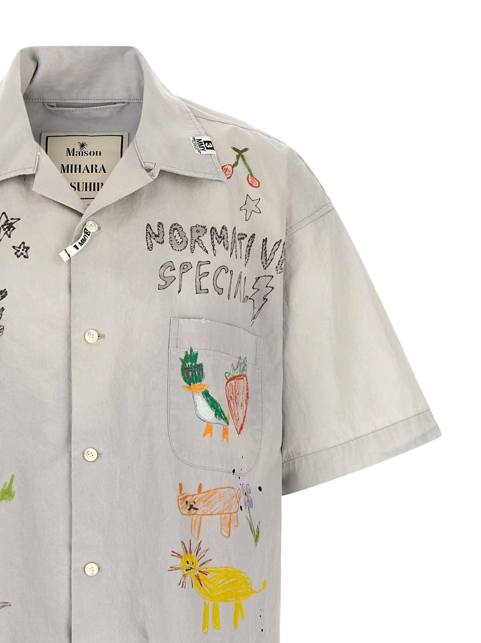 Maison MIHARA YASUHIRO Graffiti print shirt Size US M / EU 48-50 / 2 - 3 Thumbnail