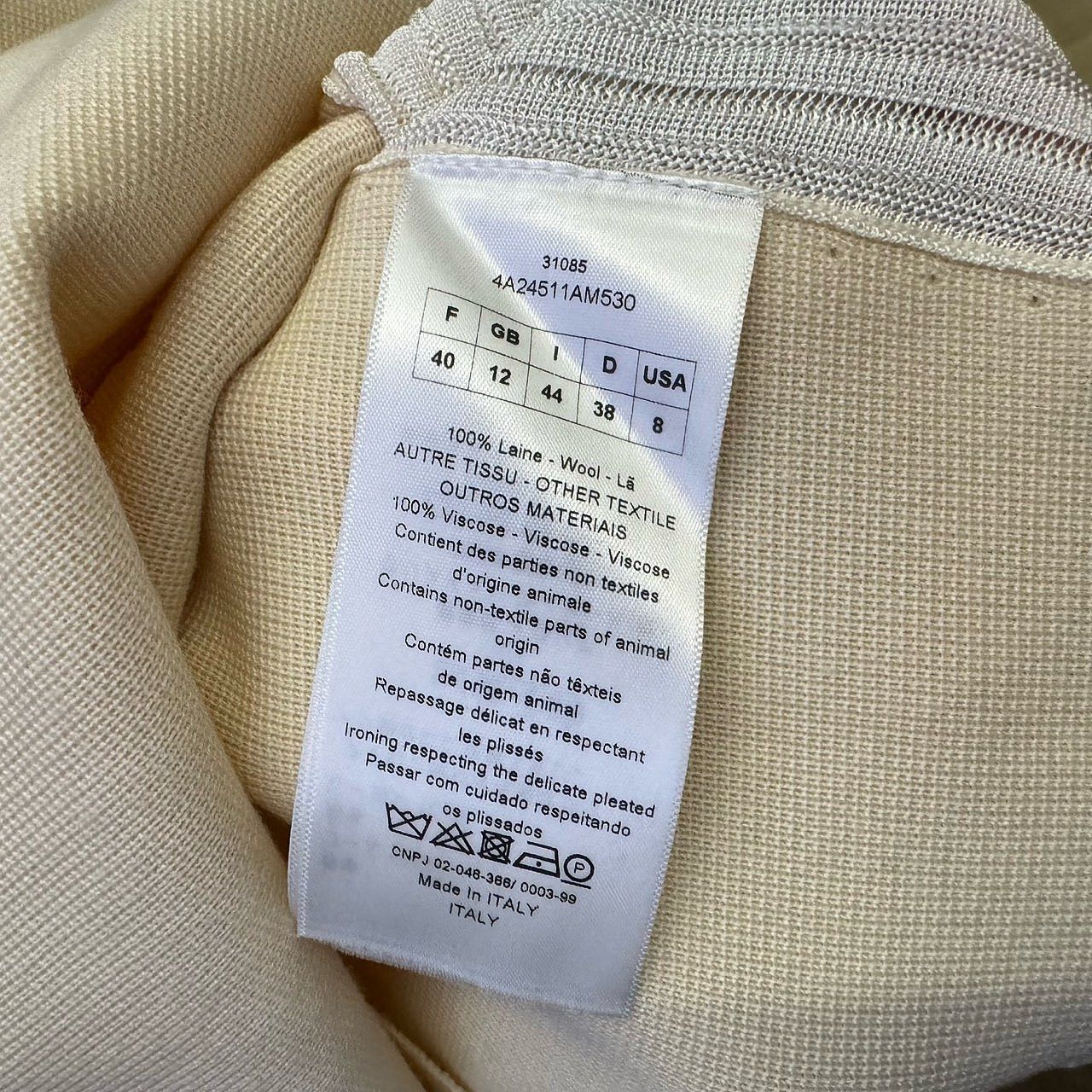 Dior Dior Pleated Knit Sweater Size FR 40 Size M / US 6-8 / IT 42-44 - 4 Thumbnail