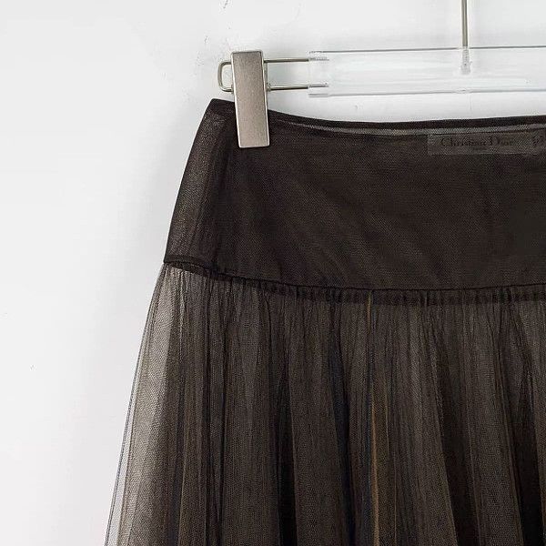 Dior Dior Black Tulle Midi Skirt Size 36 Size 26" / US 2 / IT 38 - 5 Thumbnail