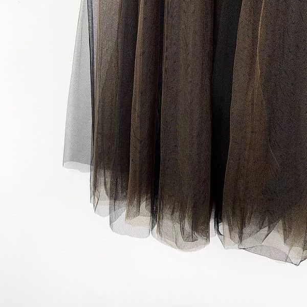 Dior Dior Black Tulle Midi Skirt Size 36 Size 26" / US 2 / IT 38 - 6 Thumbnail