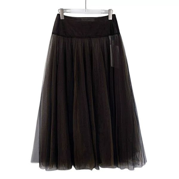 Dior Dior Black Tulle Midi Skirt Size 36 Size 26" / US 2 / IT 38 - 7 Thumbnail