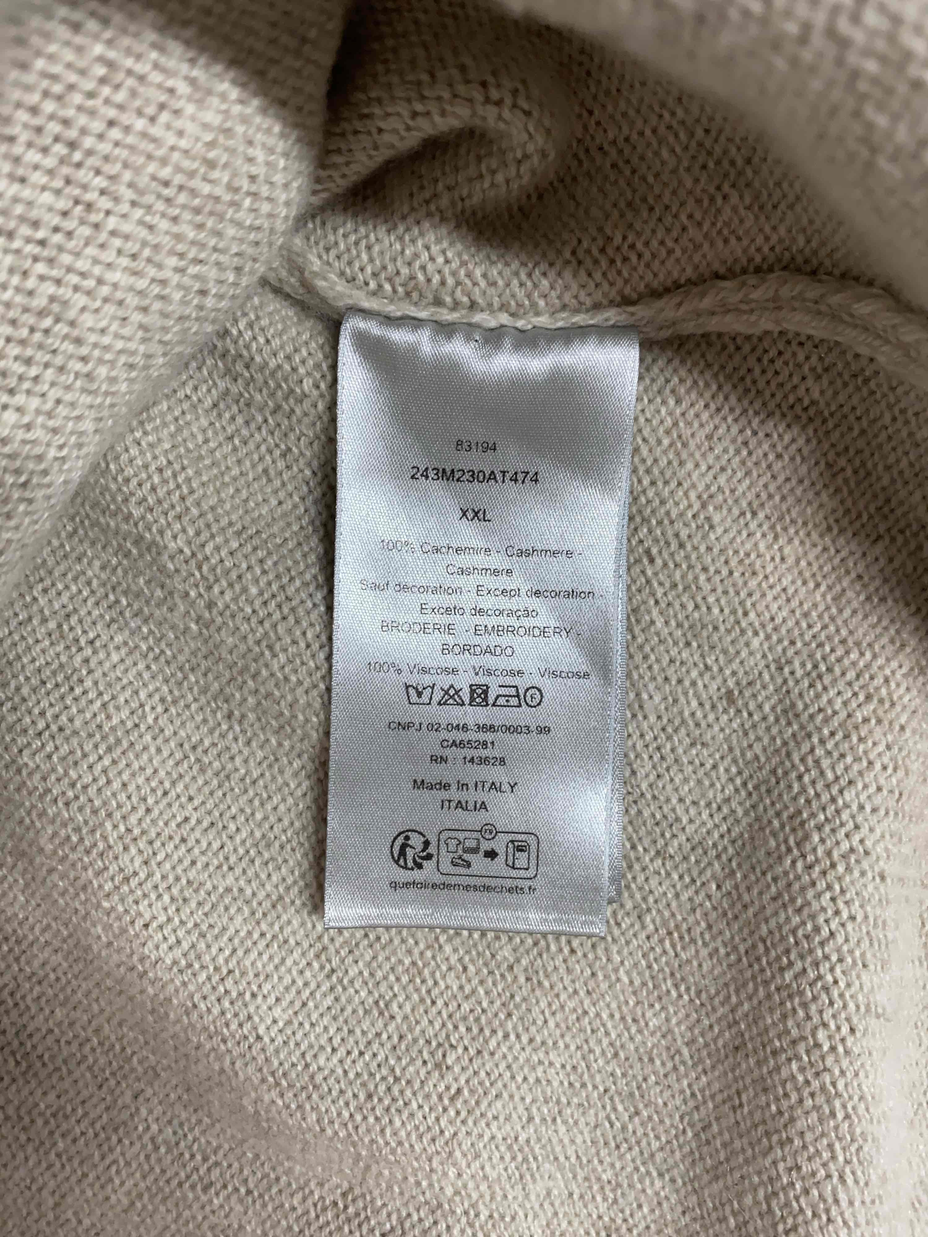 Dior Dior Cashmere Logo Patch Cardigan Size XXL Size US XXL / EU 58 / 5 - 4 Thumbnail