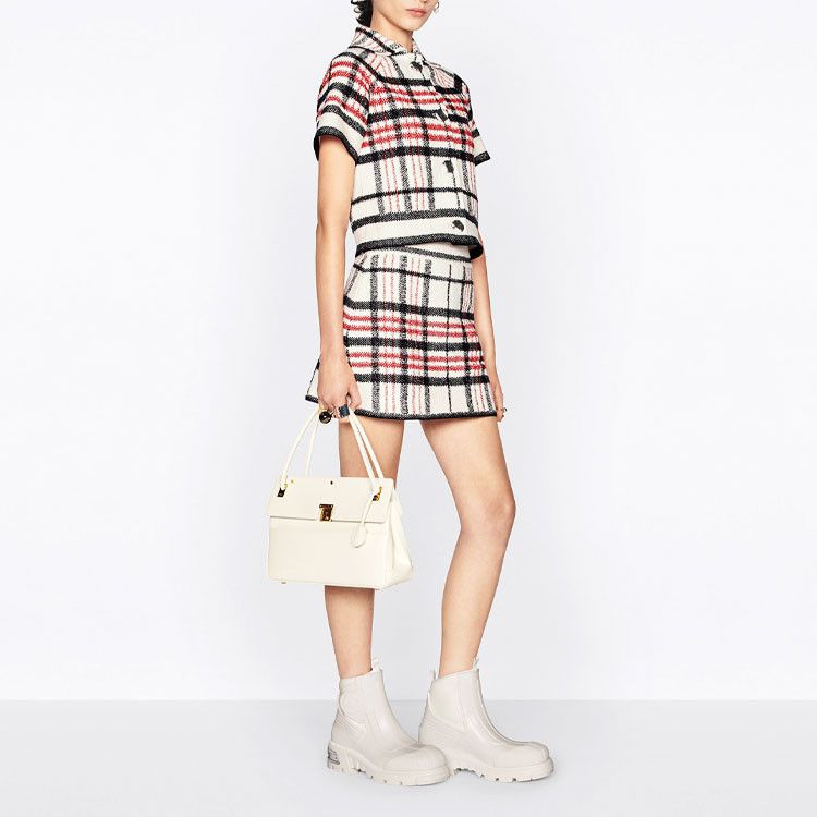 Dior Dior Check Pattern Short Sleeve Jacket Size 36 Size XS / US 0-2 / IT 36-38 - 9 Thumbnail
