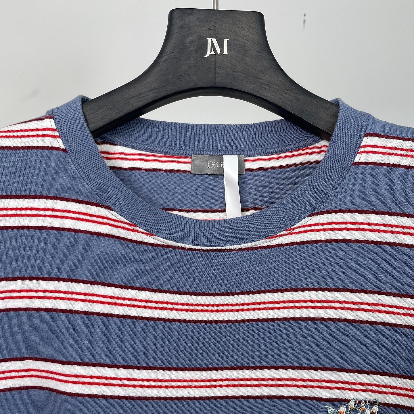 Dior Dior Striped Lily Embroidery T-Shirt Size L Size US L / EU 52-54 / 3 - 3 Thumbnail