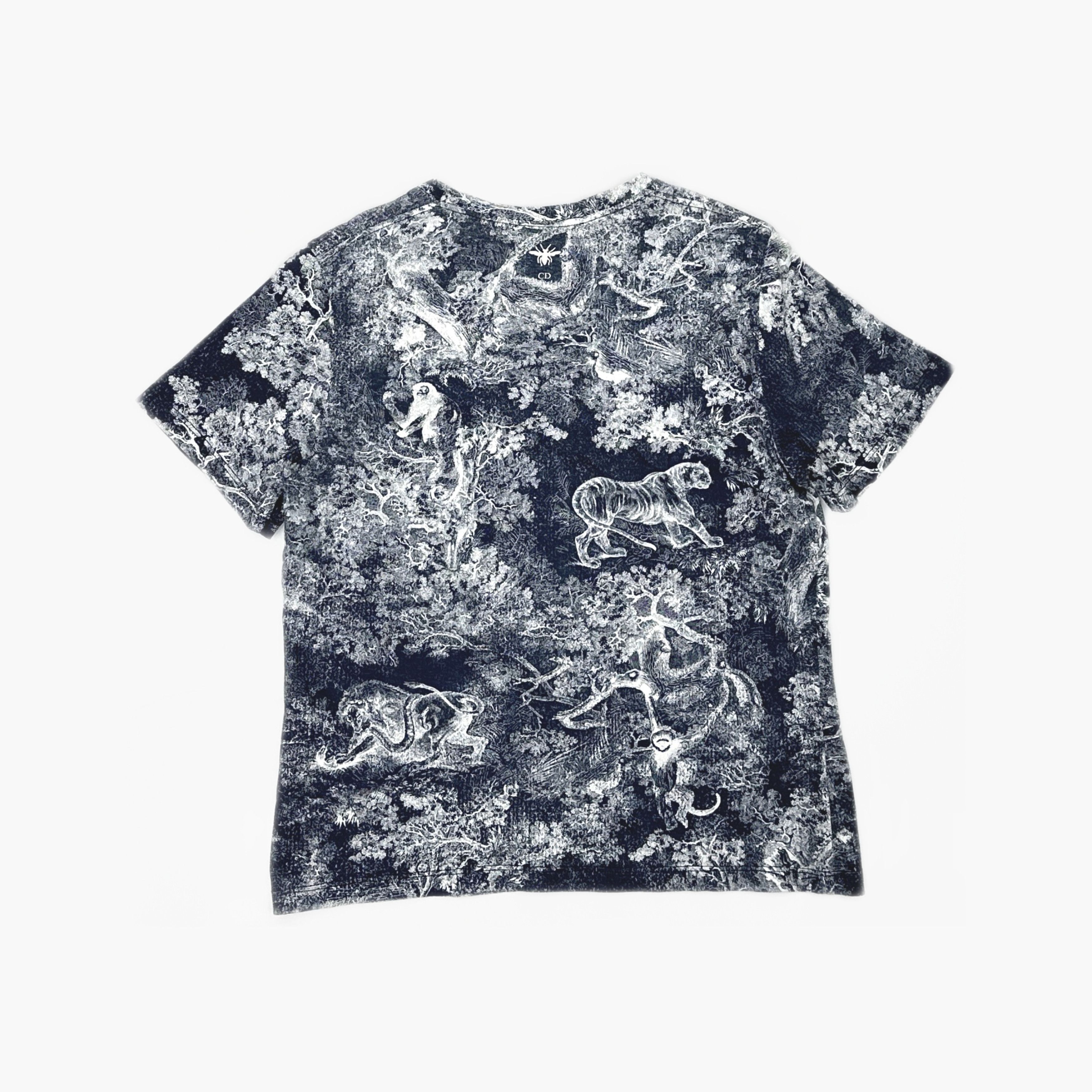 Dior Dior Animal Print Toile de Jouy T-Shirt Size L Size L / US 10 / IT 46 - 2 Thumbnail
