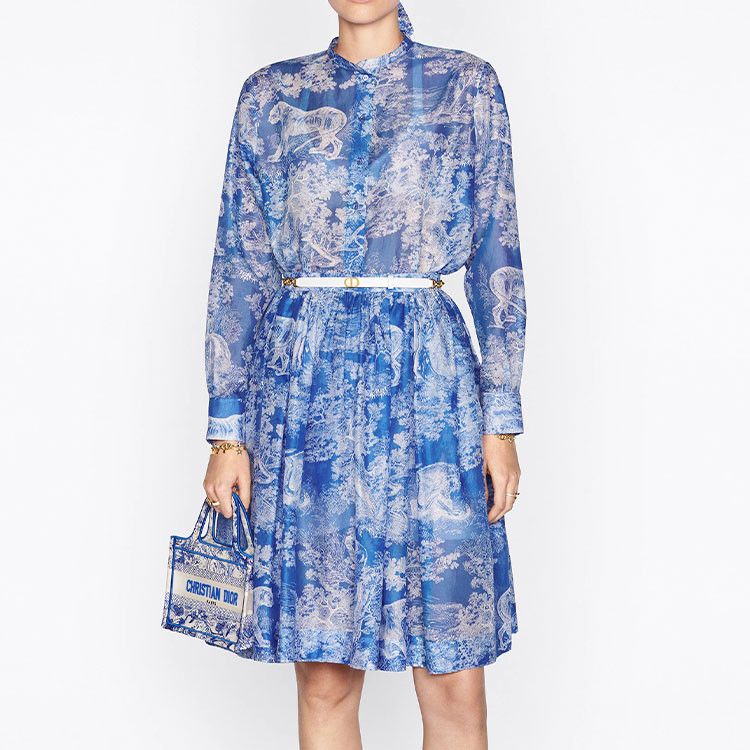 Dior Christian Dior Toile de Jouy Midi Skirt FR 38 Size 27" / US 4 / IT 40 - 9 Thumbnail
