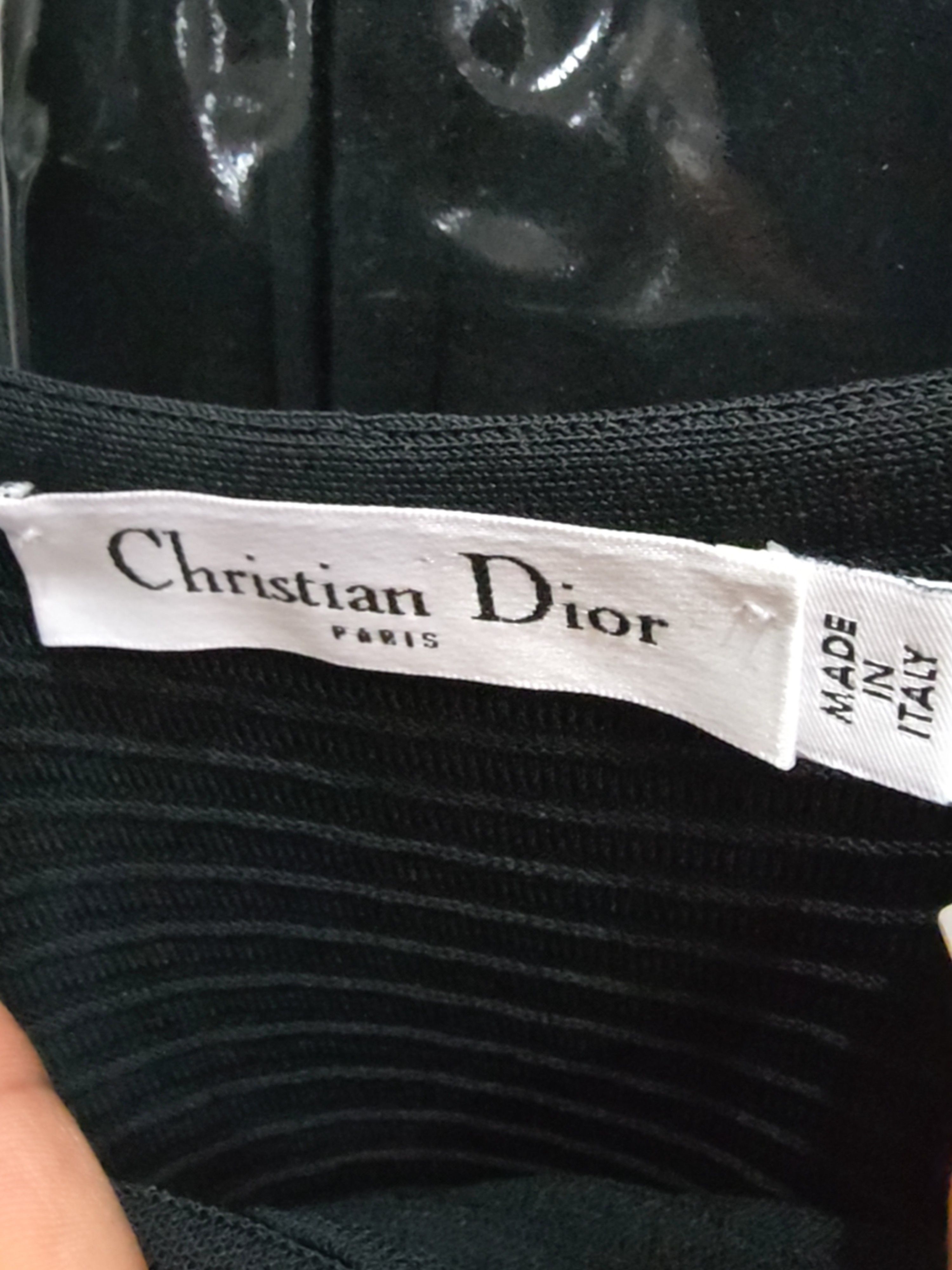 Dior Christian Dior Ribbed Knit Camisole Dress Size FR 36 Size XS / US 0-2 / IT 36-38 - 3 Thumbnail