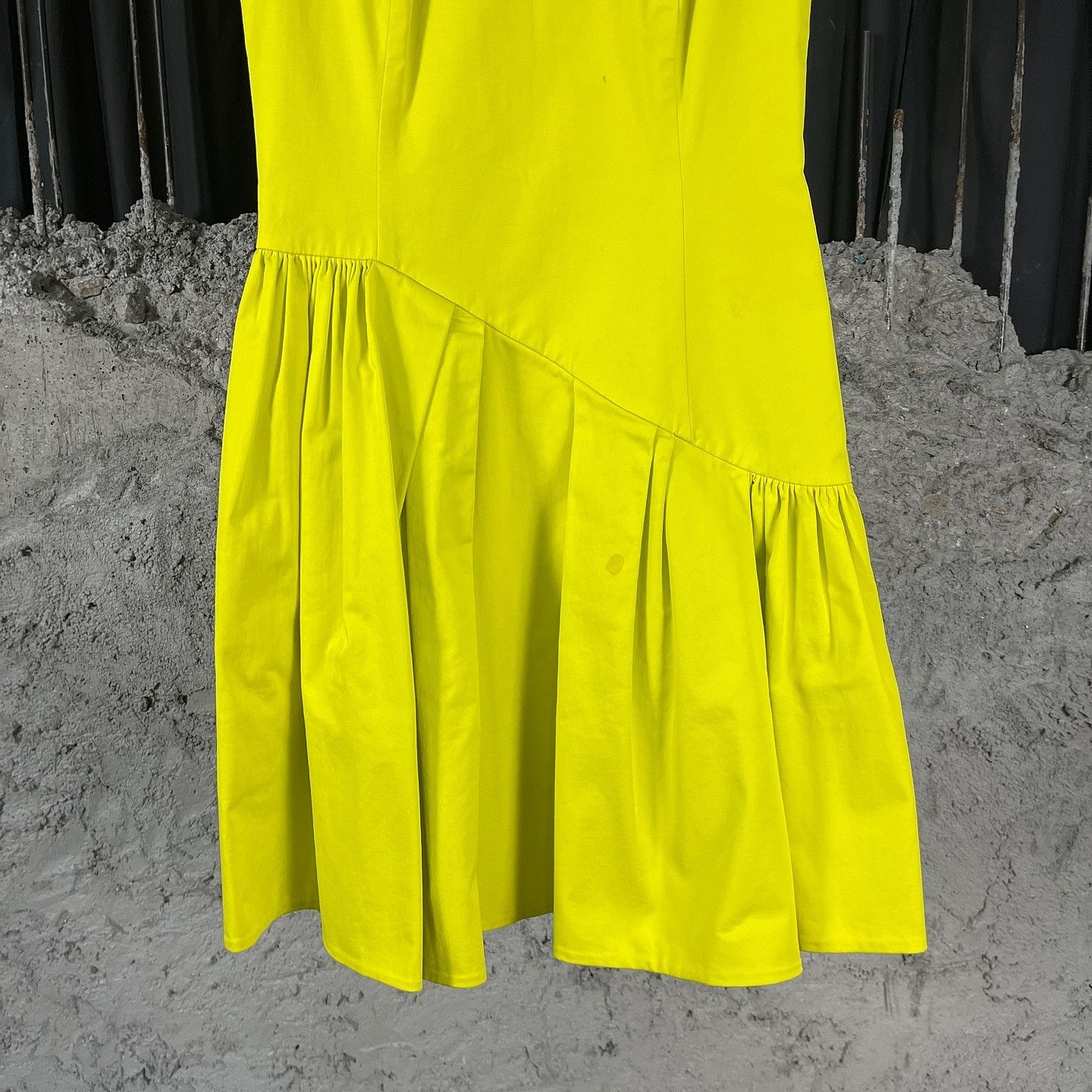 Dior Christian Dior Yellow Cotton Mini Dress Size 36 Size XS / US 0-2 / IT 36-38 - 6 Thumbnail