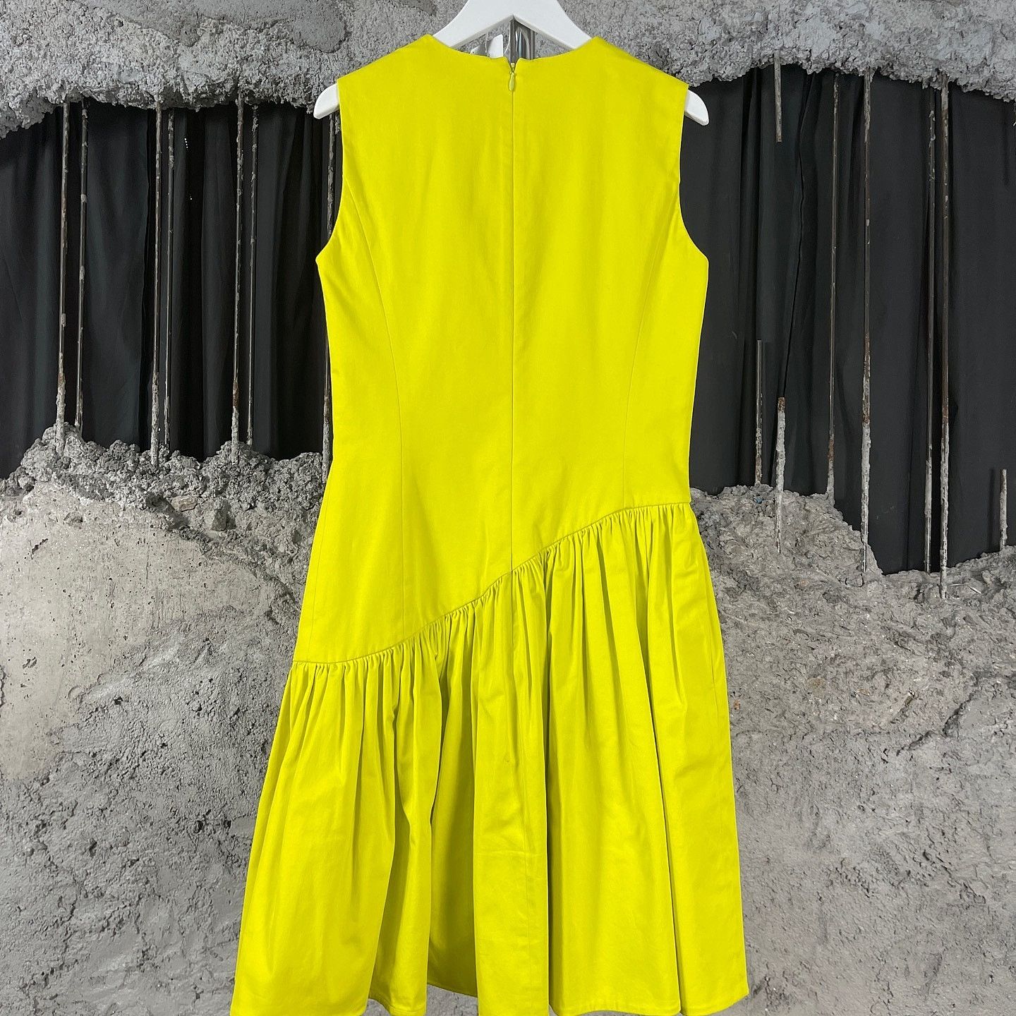 Dior Christian Dior Yellow Cotton Mini Dress Size 36 Size XS / US 0-2 / IT 36-38 - 2 Thumbnail