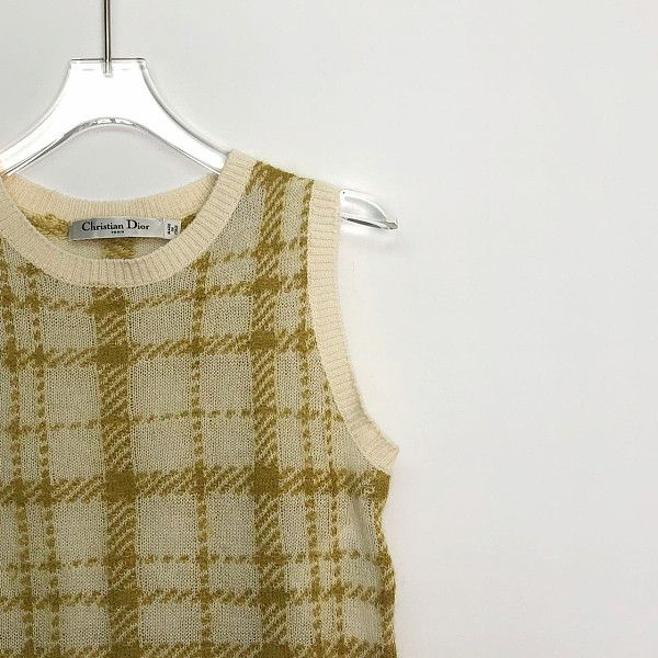 Dior Dior Plaid Knit Sweater Vest Size 34 Size XS / US 0-2 / IT 36-38 - 5 Thumbnail