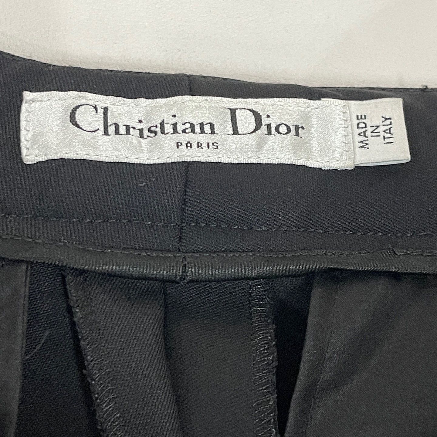 Dior Dior Black Wool Blend Pants Size 38 Size 27" / US 4 / IT 40 - 3 Thumbnail