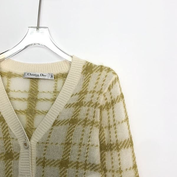 Dior Dior Plaid Knit Cardigan Size 34 Size XS / US 0-2 / IT 36-38 - 7 Thumbnail